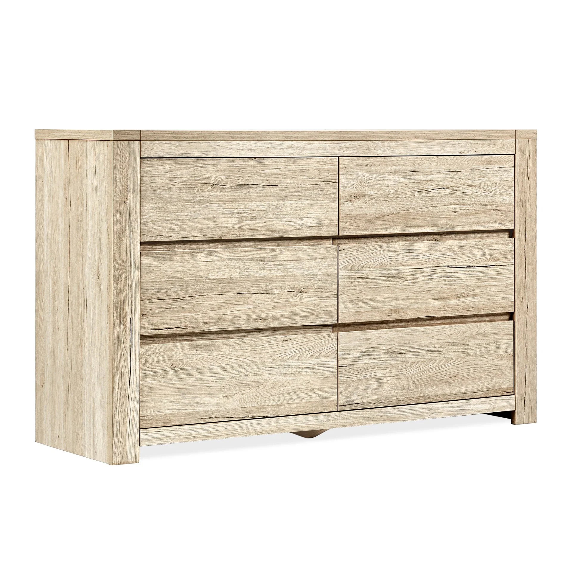 Borneo 6 Drawers Lowboy - Oak - Image 9