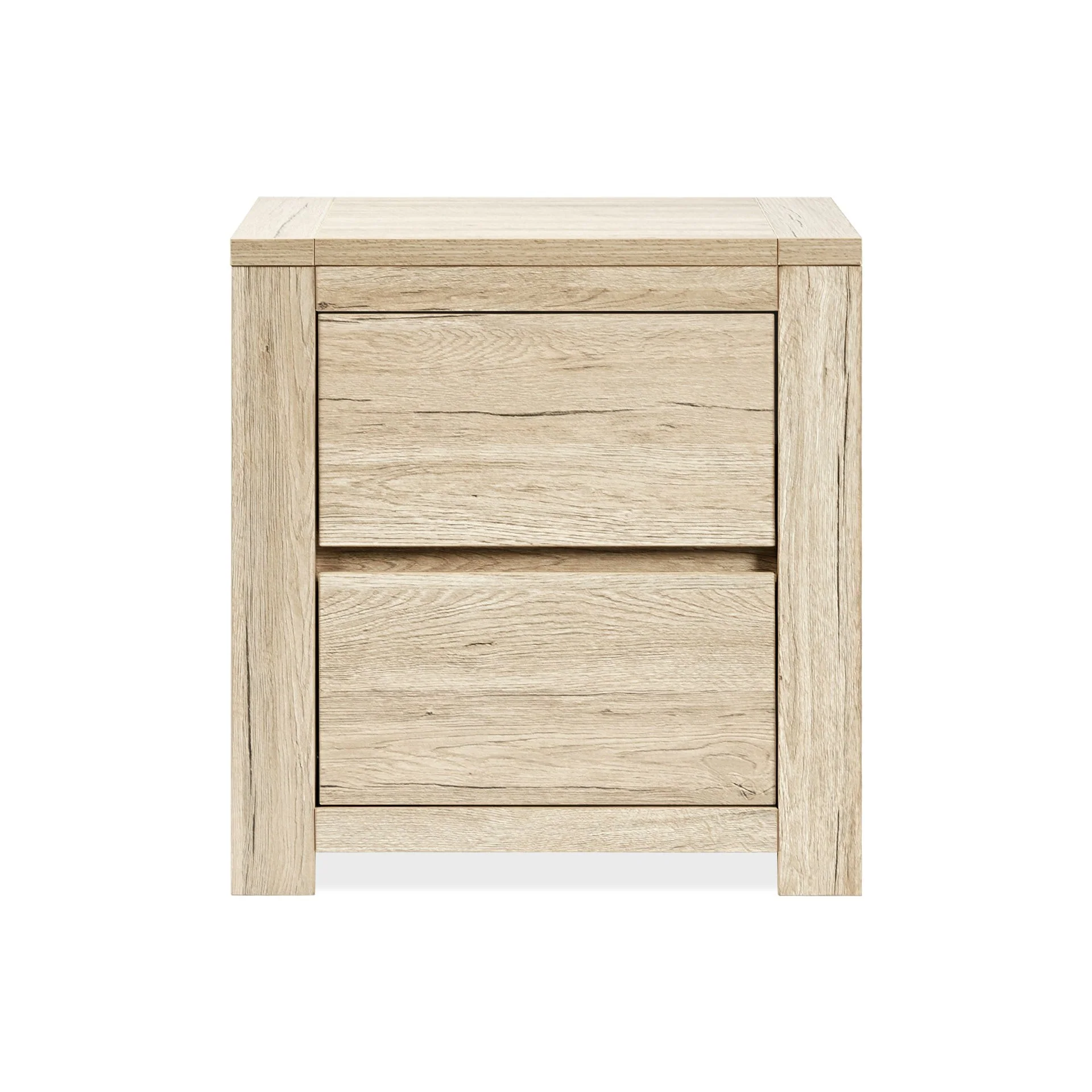 Borneo Wooden Bedside Table - Oak - Image 7