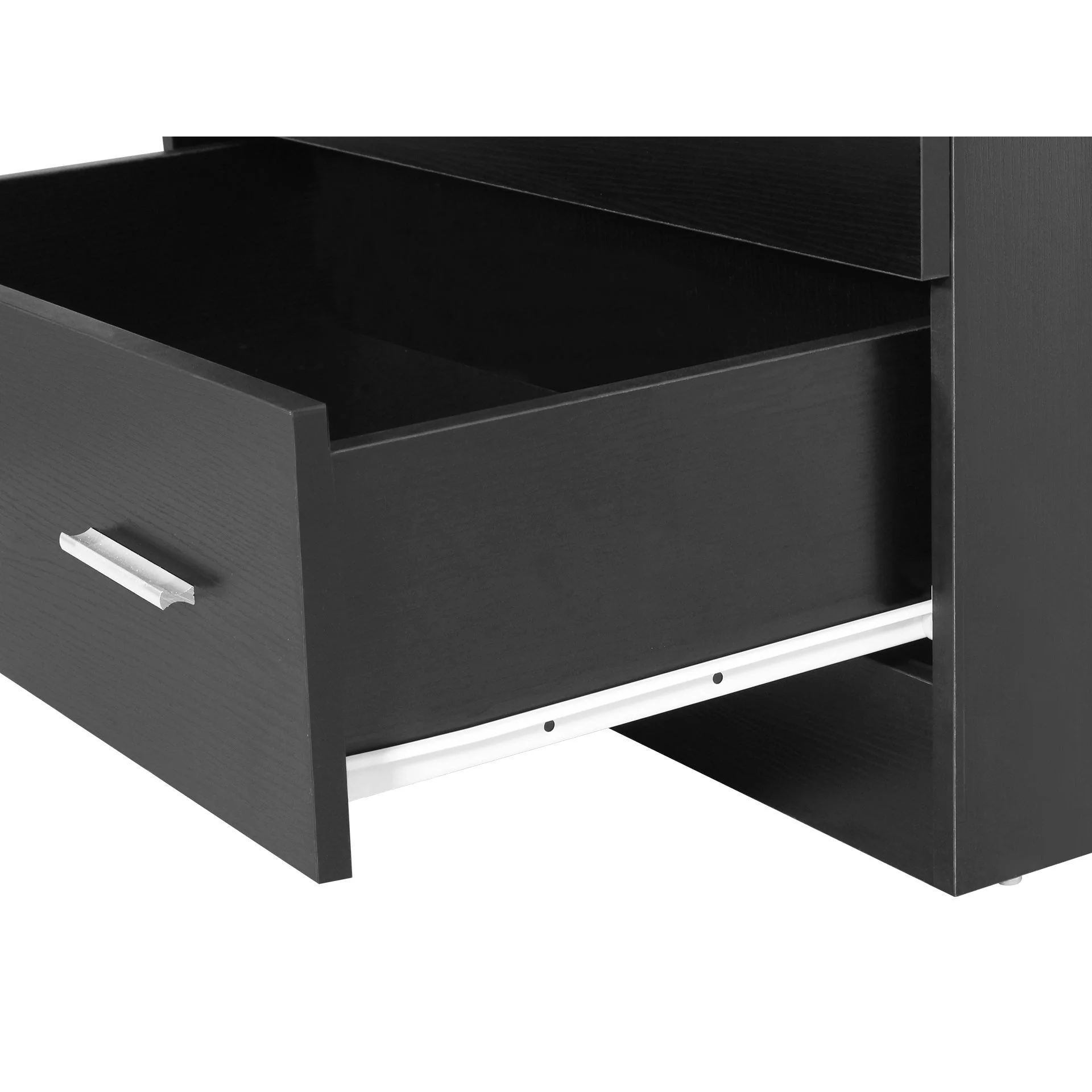 Bram 2 Door Wardrobe with 2 Drawers - Black - Image 7