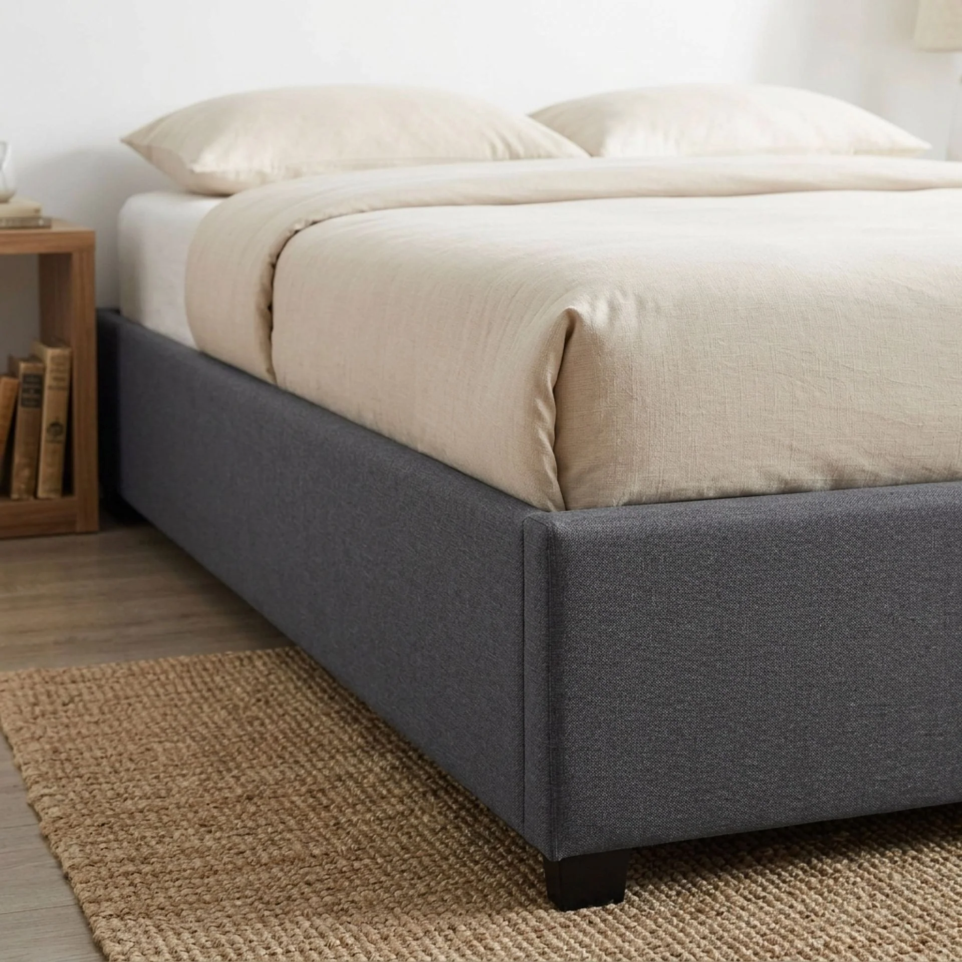Bromo Fabric Slat Bed Frame - Double - Image 4
