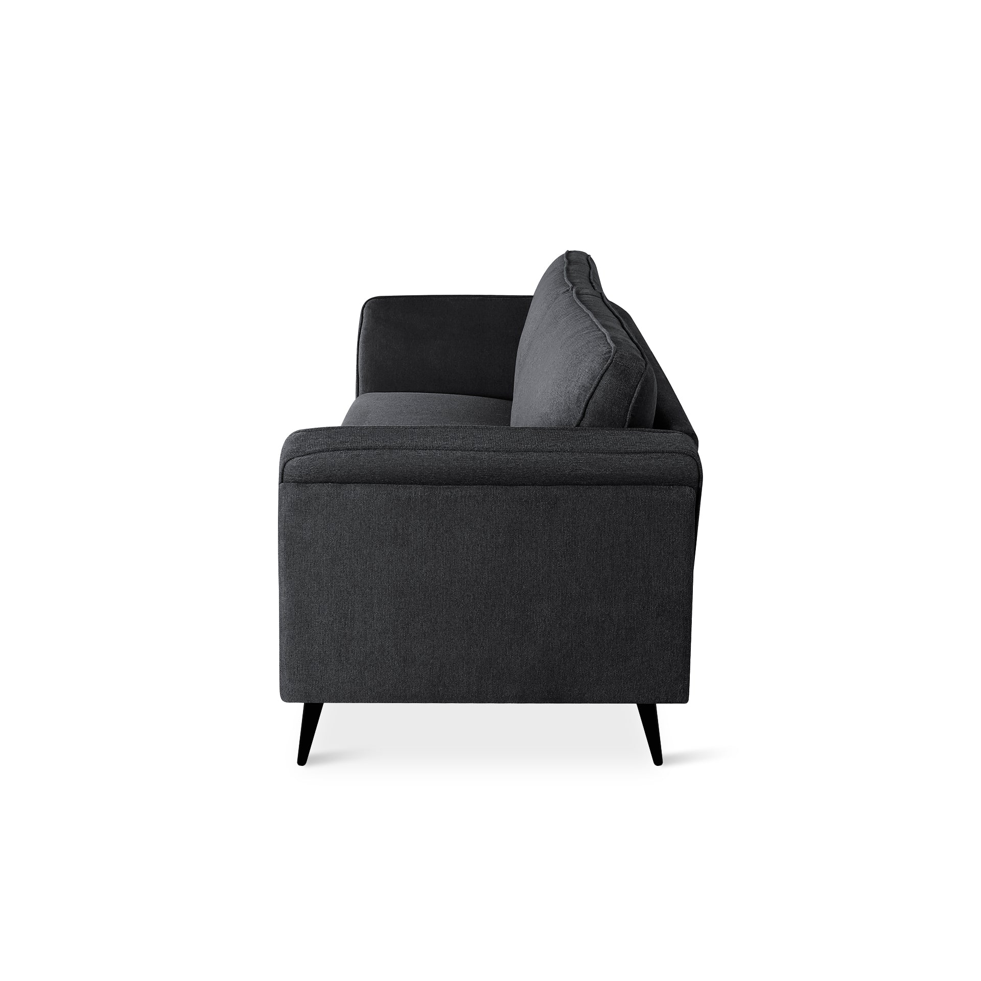 Brulo Linen 2 Seater Sofa - Dark Grey - Image 11