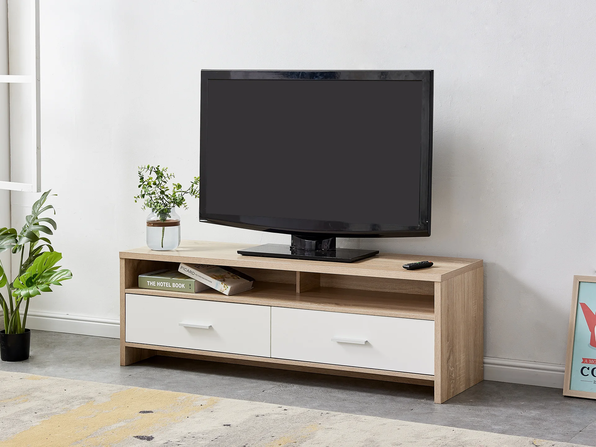 CADDO 1.4M Entertainment Unit - OAK - Image 11