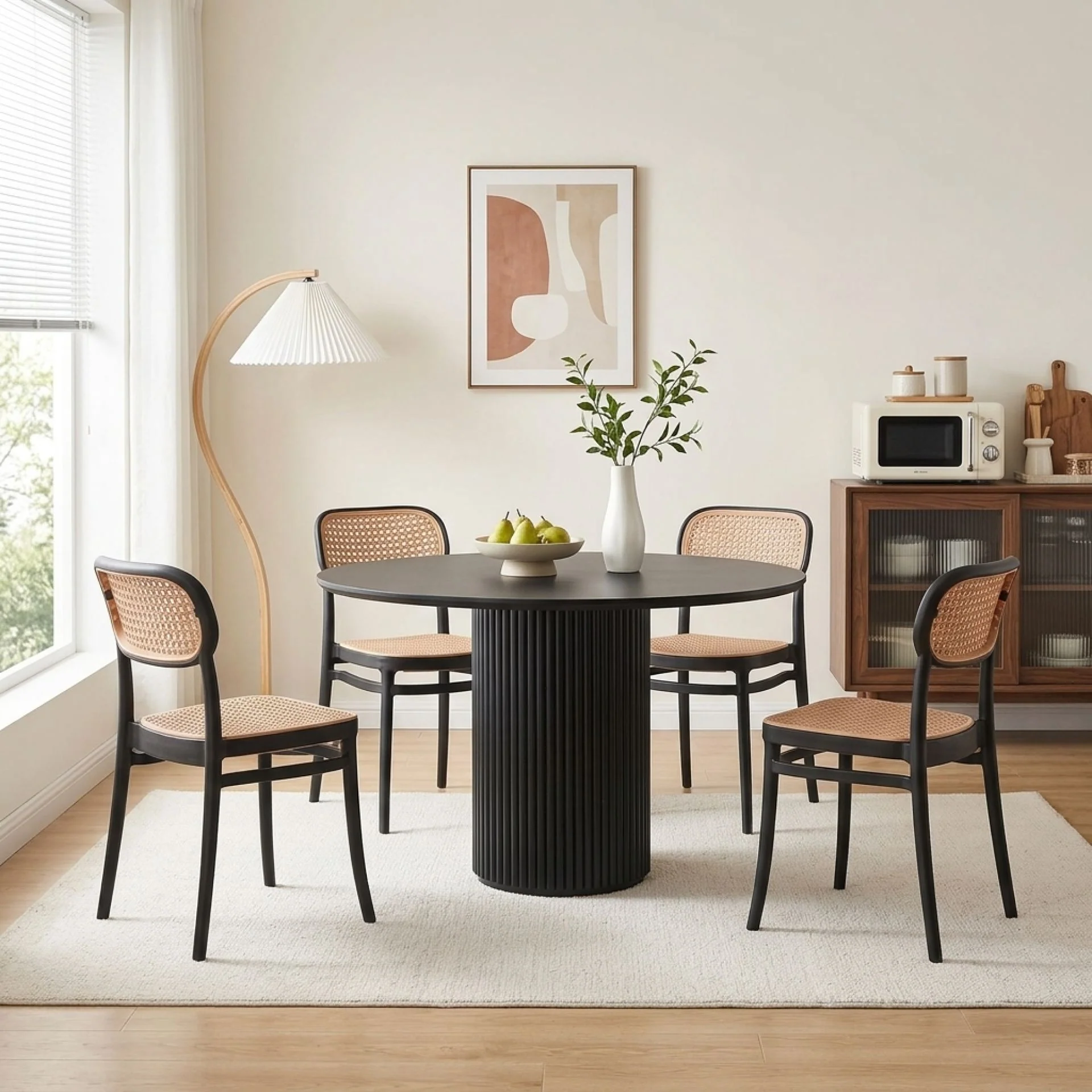 Caleb Dining Chair - Set of 4 - Black - Image 7