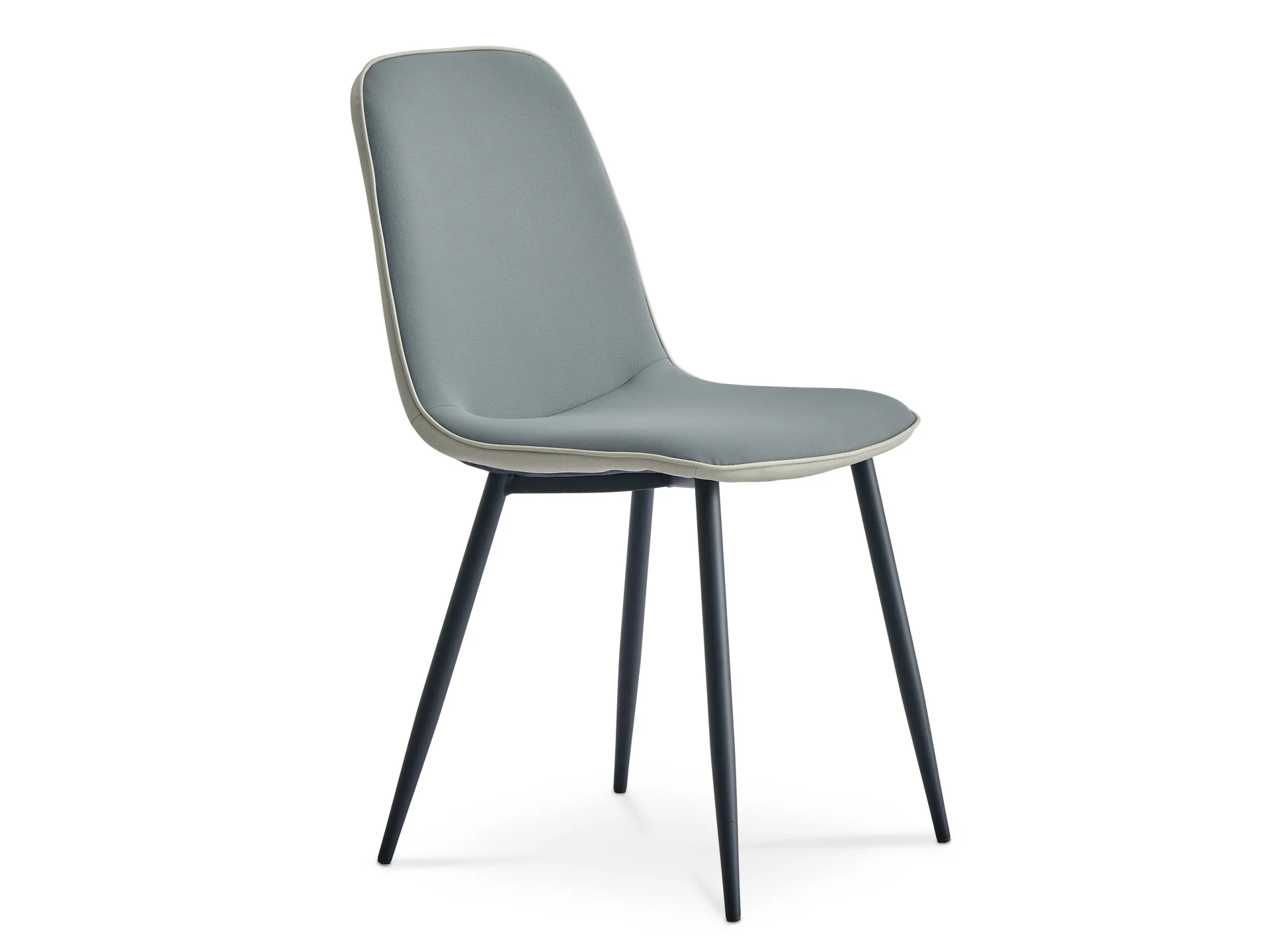 CALLIE 4PCS PU Leather Dining Chair - LIGHT GREY - Image 9
