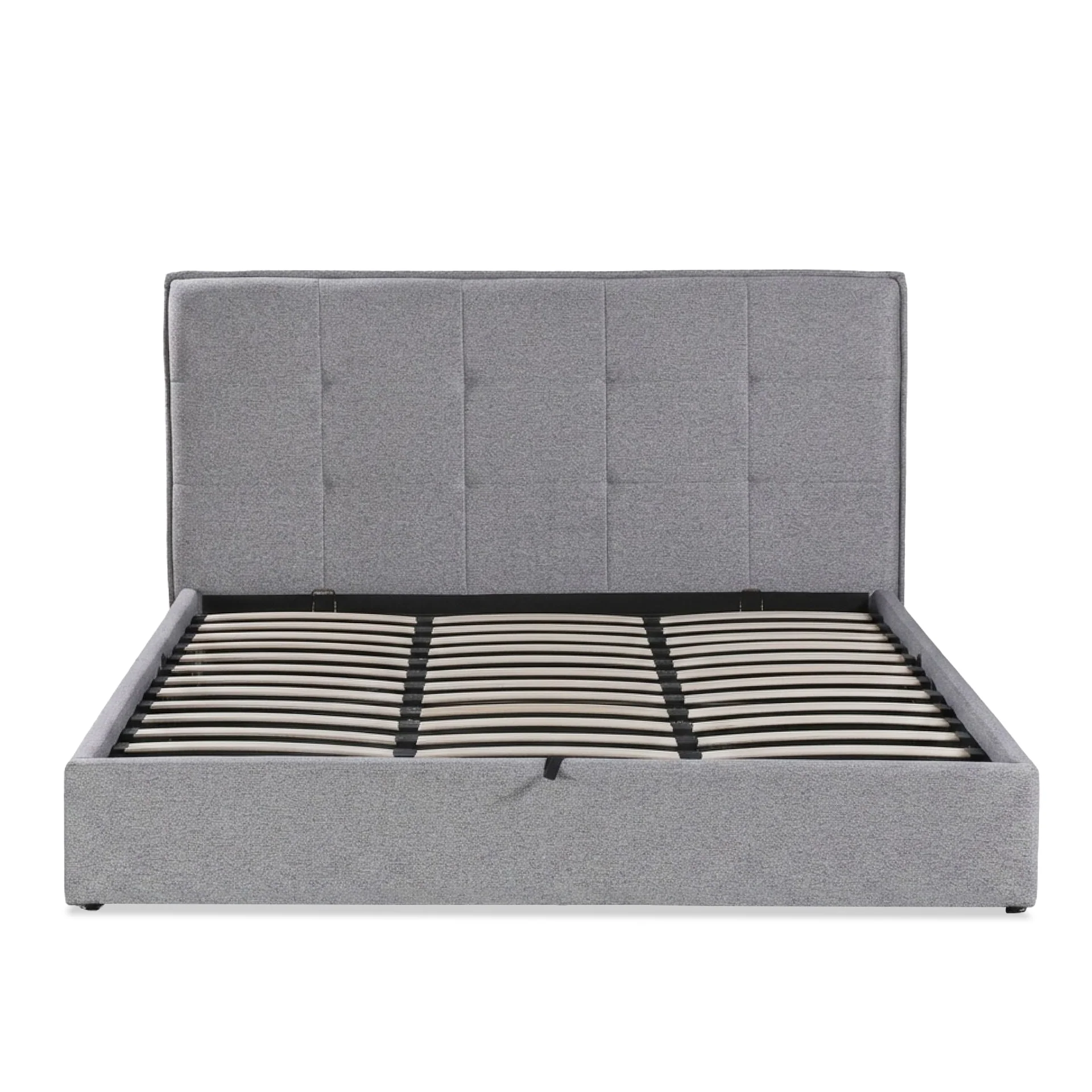 Calma Super King Gas Lift Bed Frame - Light Grey - Image 11