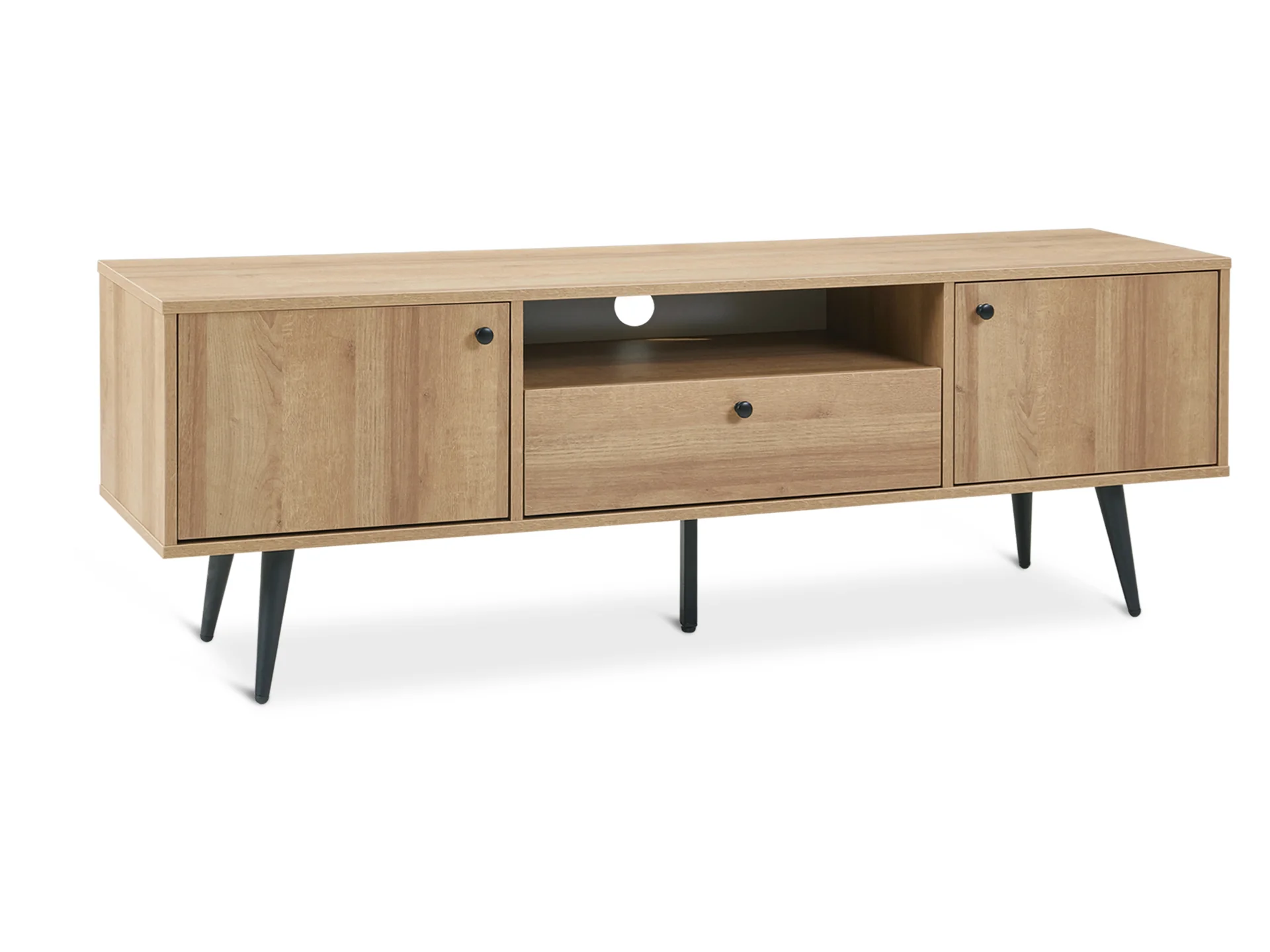 Carson 1.6m Entertainment Unit - Oak - Image 2
