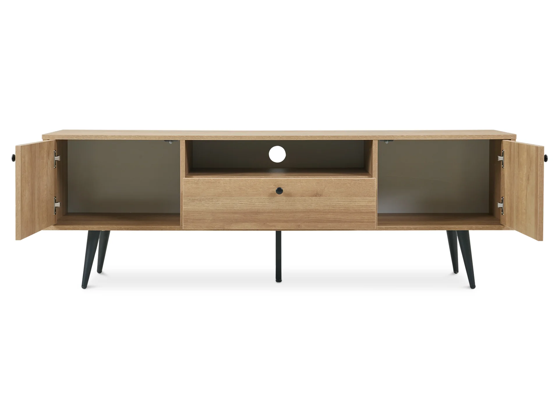 Carson 1.6m Entertainment Unit - Oak - Image 3