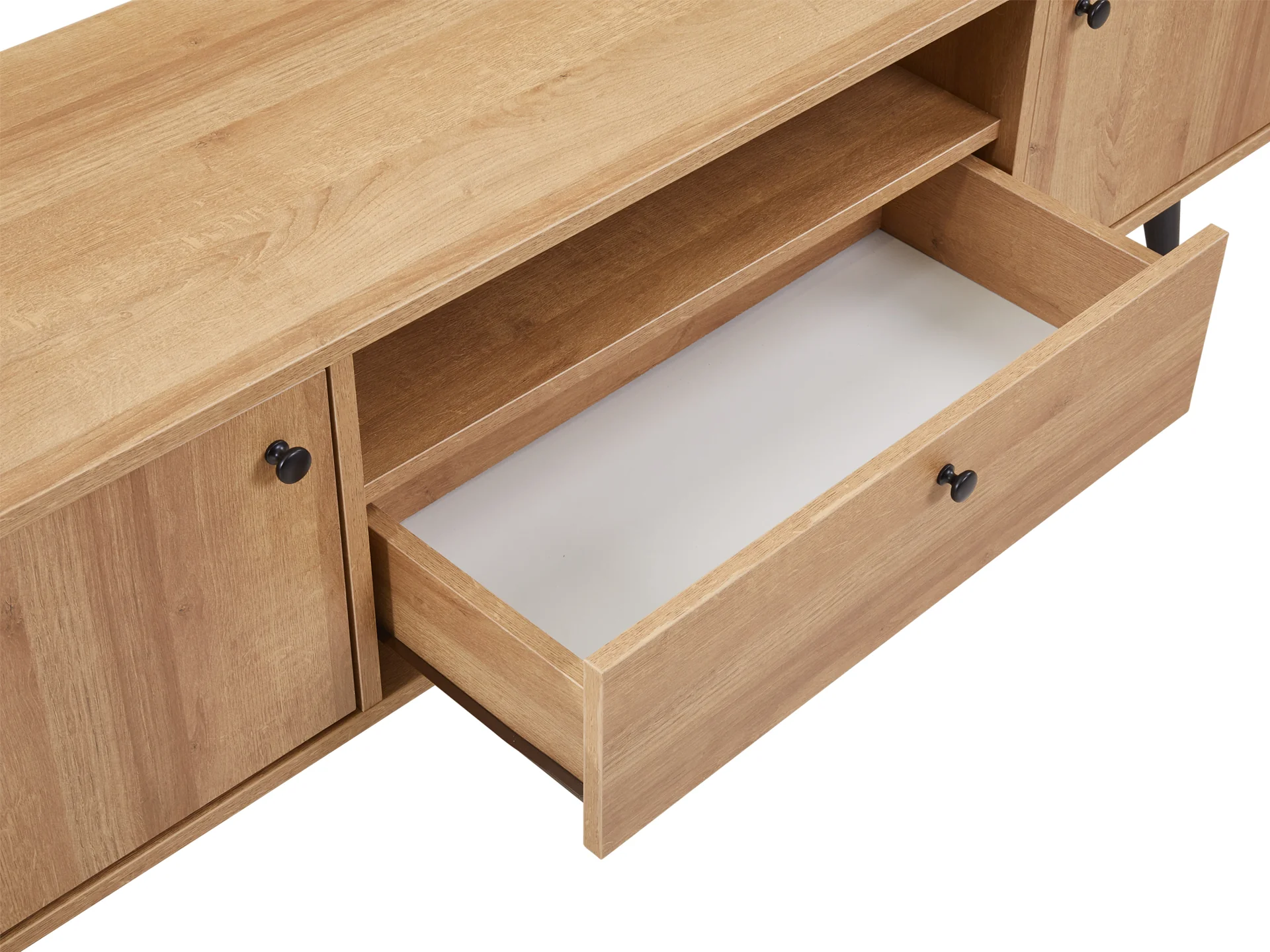 Carson 1.6m Entertainment Unit - Oak - Image 5