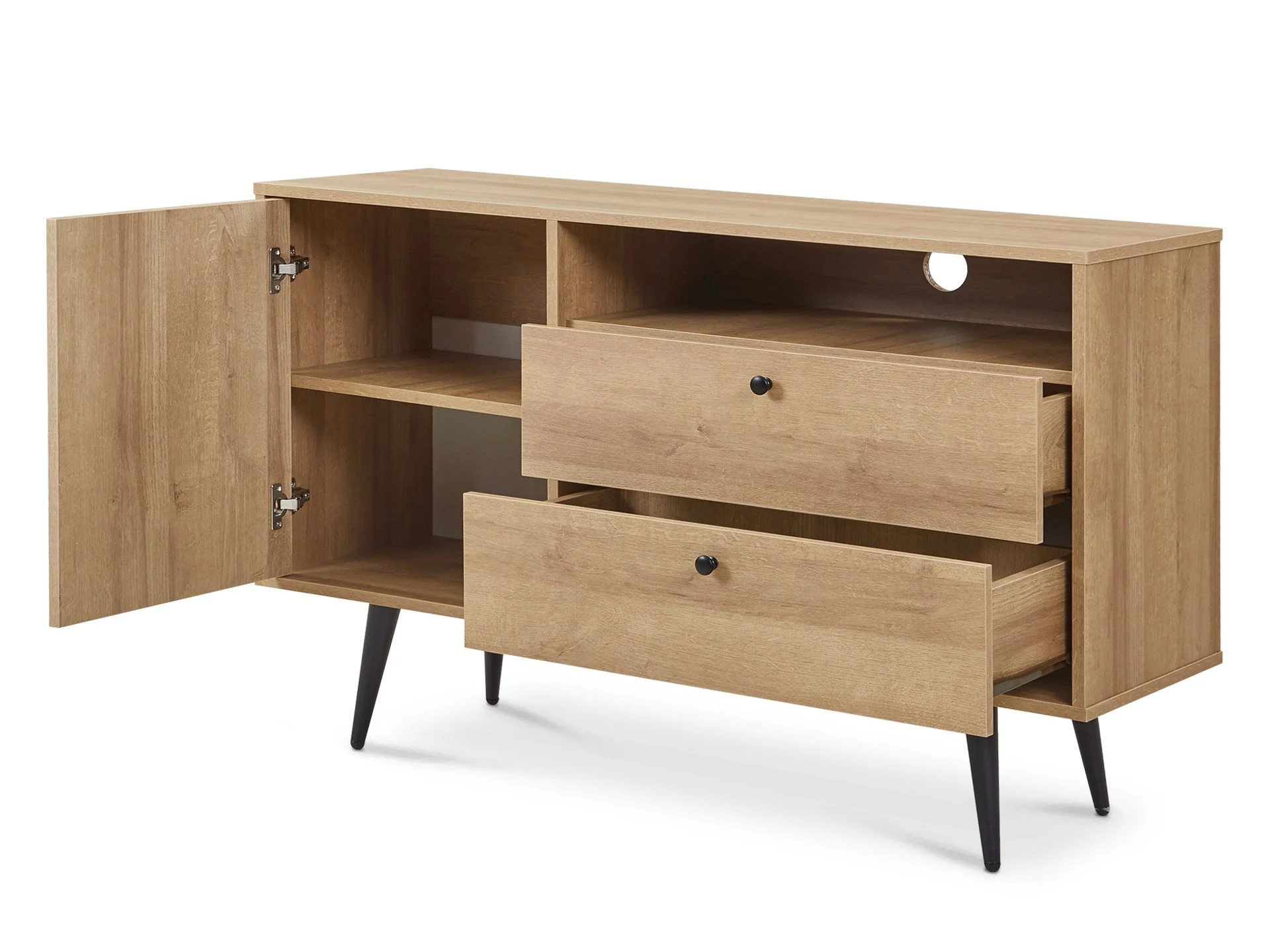 CARSON Sideboard Buffet Table - OAK - Image 5