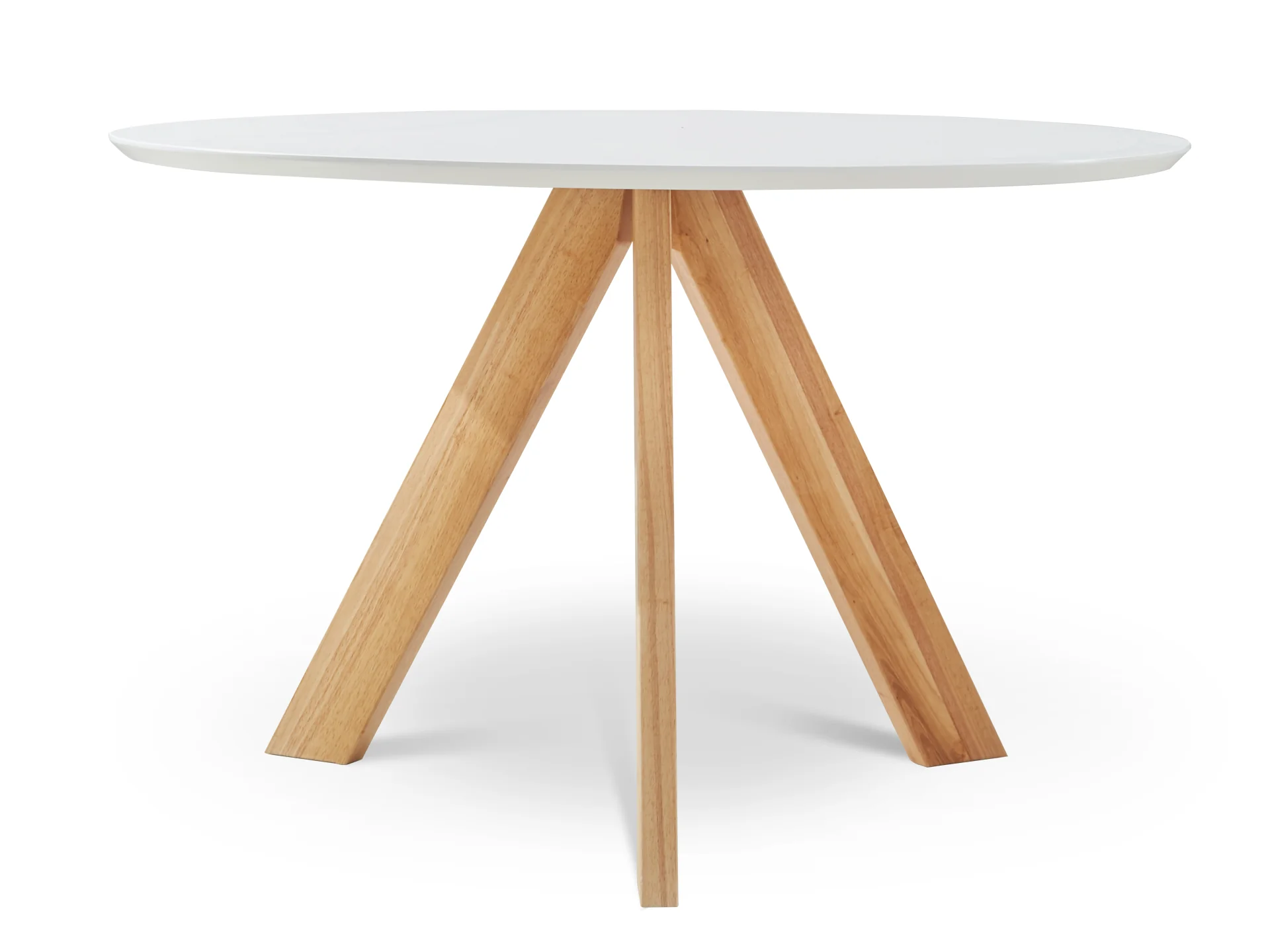Cato Dining Table Round 120 x 74cm - White - Image 4