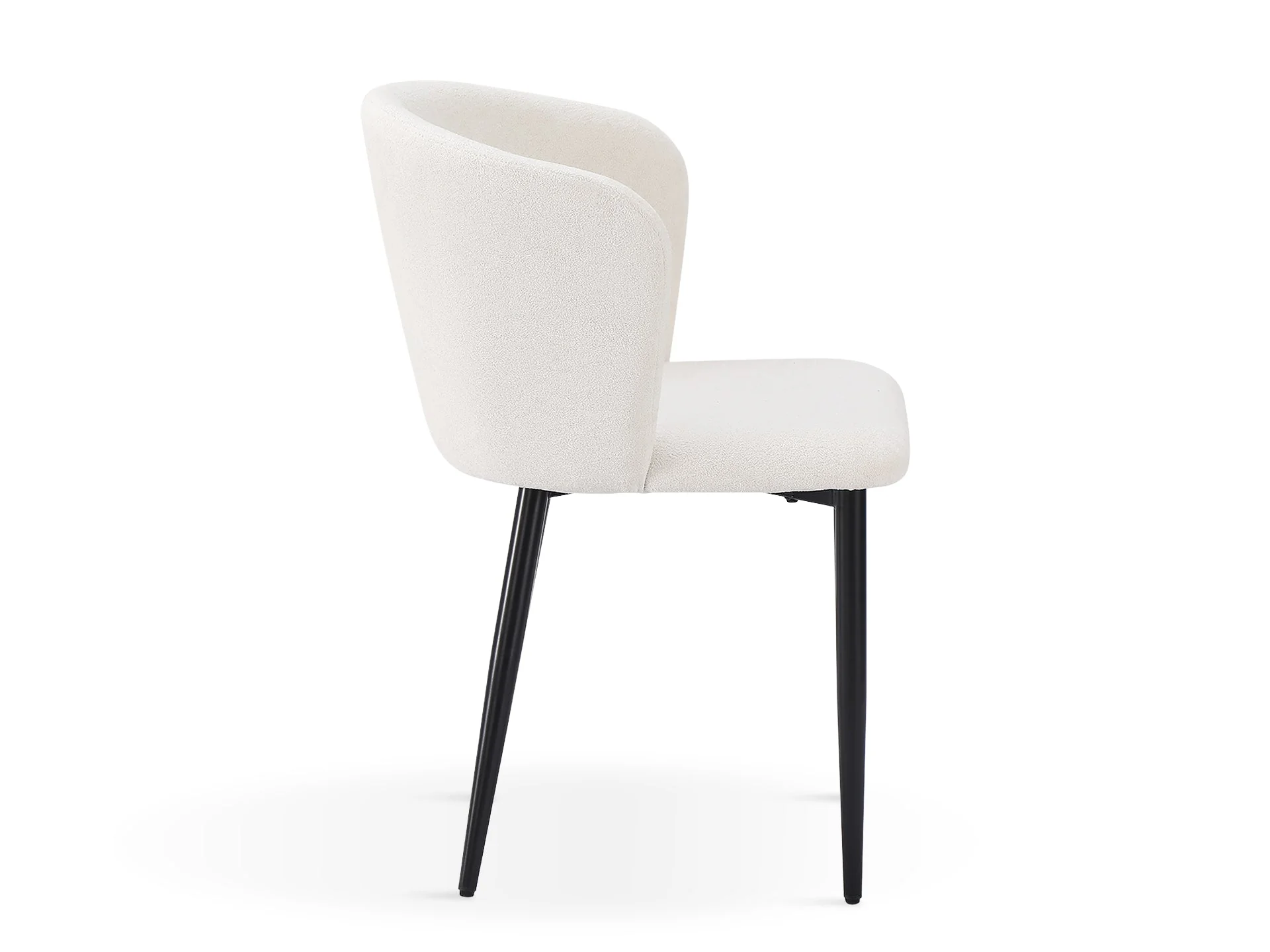 Chelsea Dining Chair - Set of 4 - White + Black - Image 6