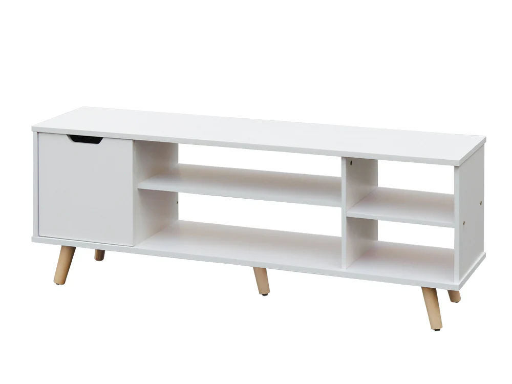 COMO 1.2M Entertainment Media TV Unit - WHITE - Image 9