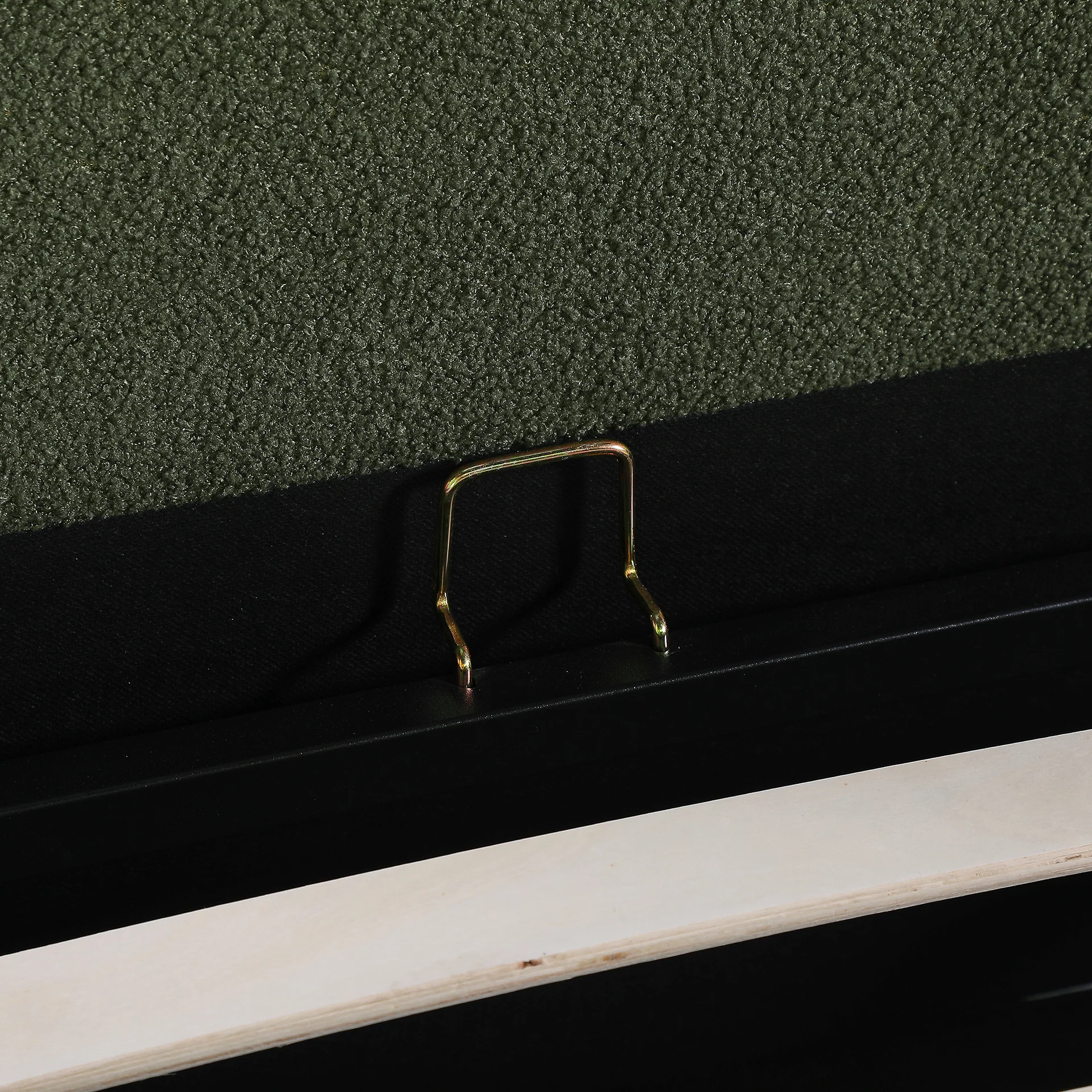 Cove Queen Gas Lift Bed Frame - Dark Green - Image 11
