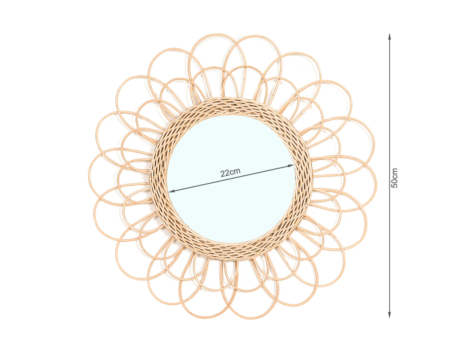 CULVER Rattan Wall Mirror - Image 7