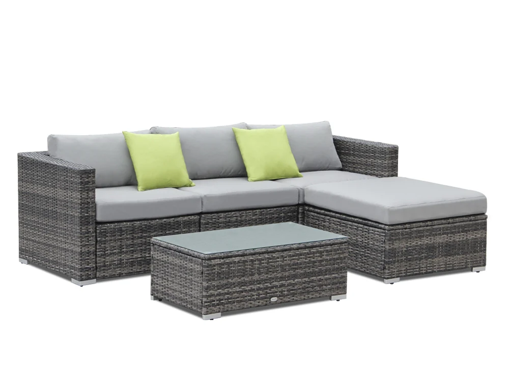CURACAO Rattan Outdoor Sofa Set 5PCS - Image 5