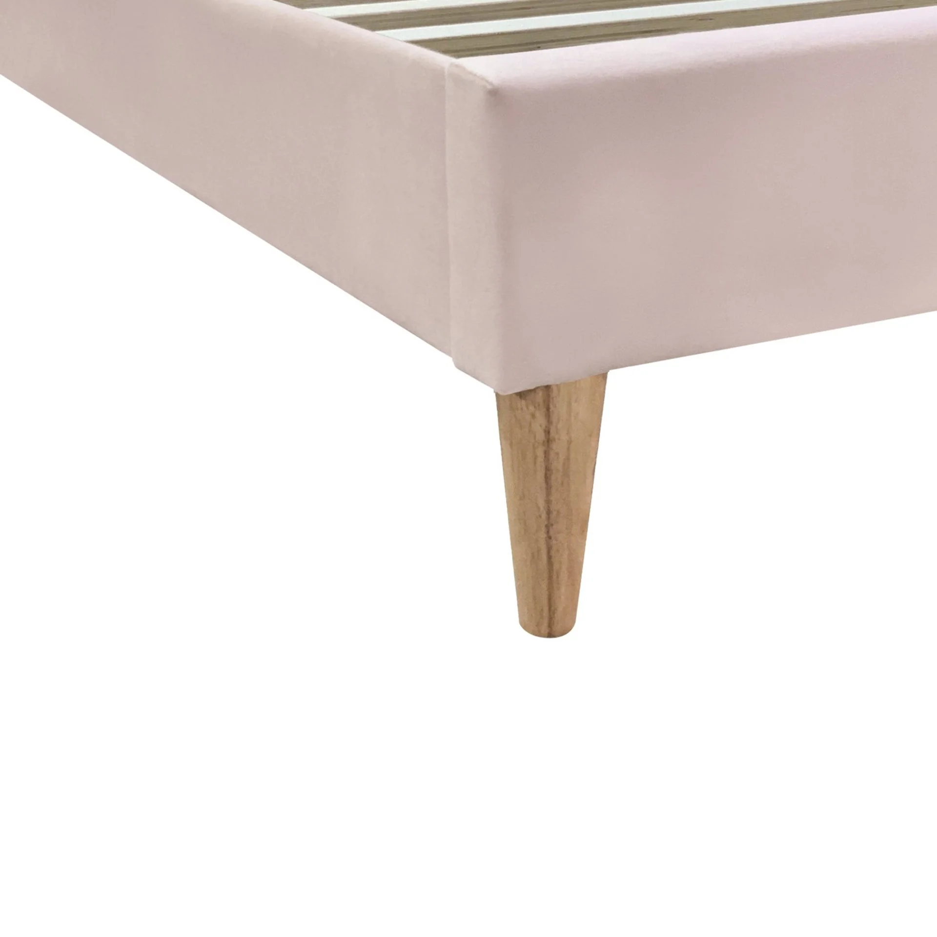Daisy Velvet Single Bed Frame - Champagne Pink - Image 13
