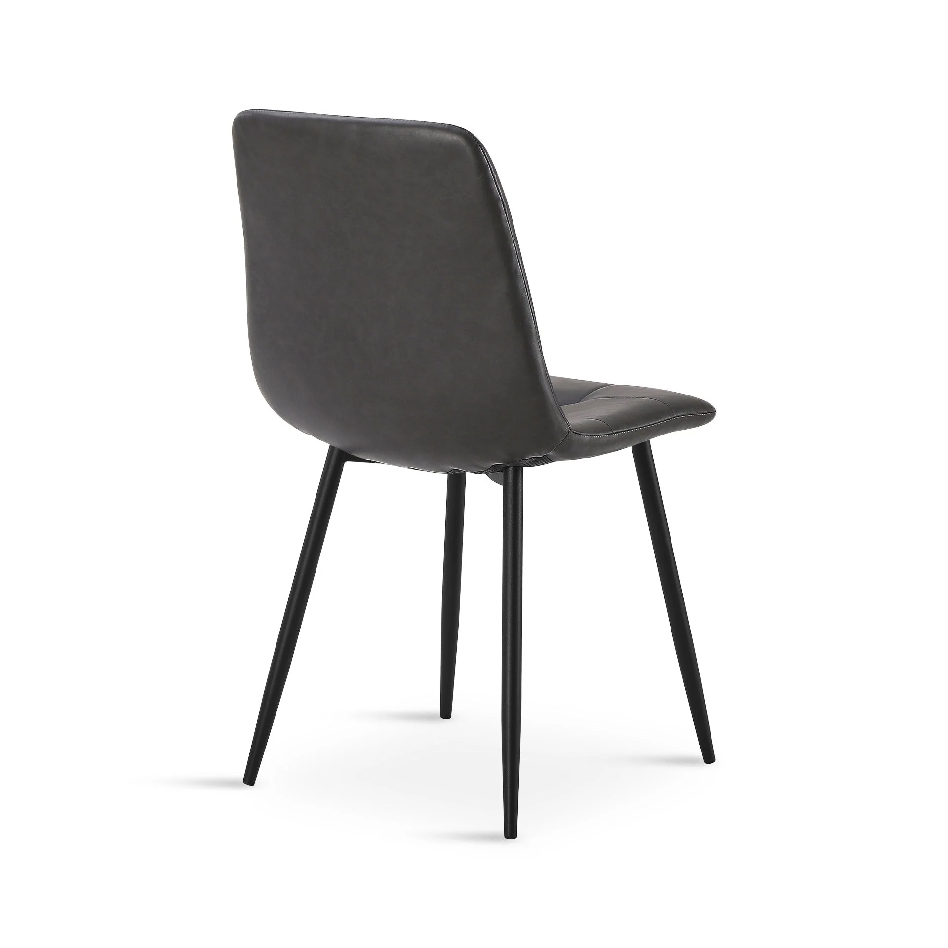 David PU Leather Dining Chair - Set of 4 - Grey - Image 10