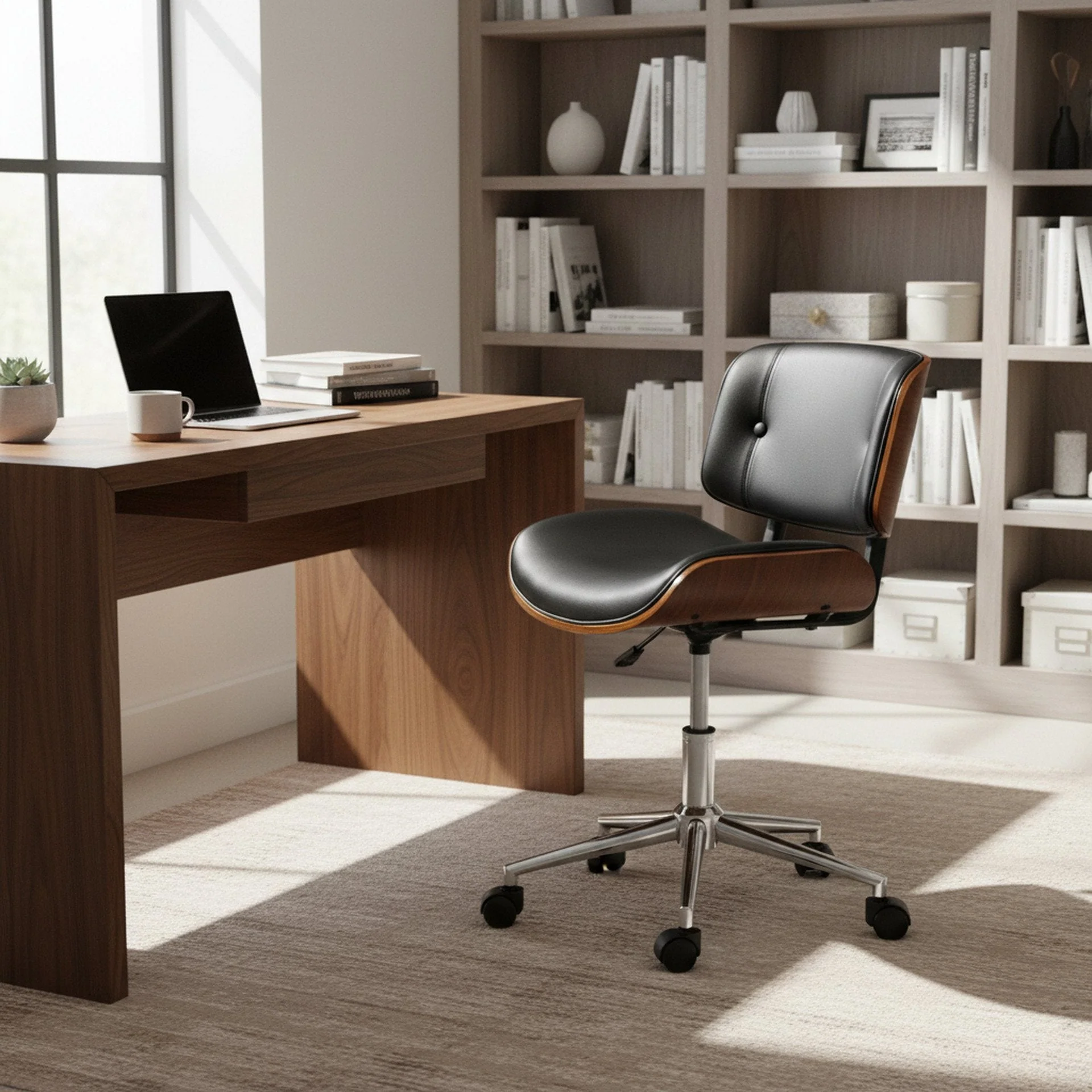 Dean Bentwood Office Chair - Black - Image 3