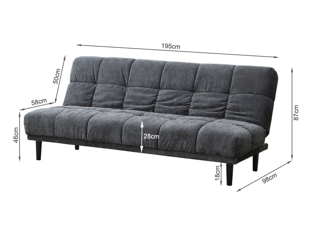 DETROIT 3-Seater Sofa Bed - Image 10