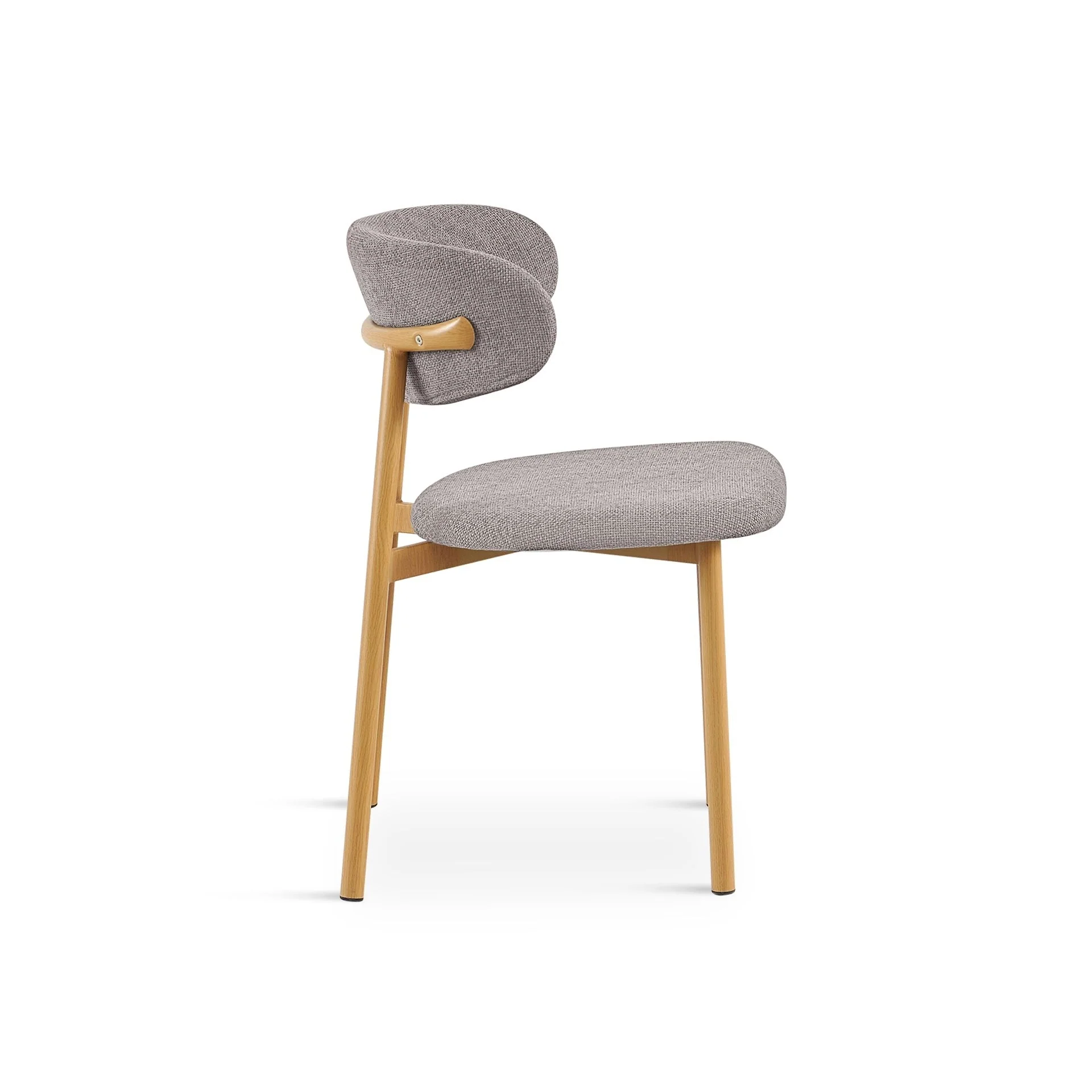 Sam Fabric Dining Chair - Set of 4 - Dark Grey - Image 8
