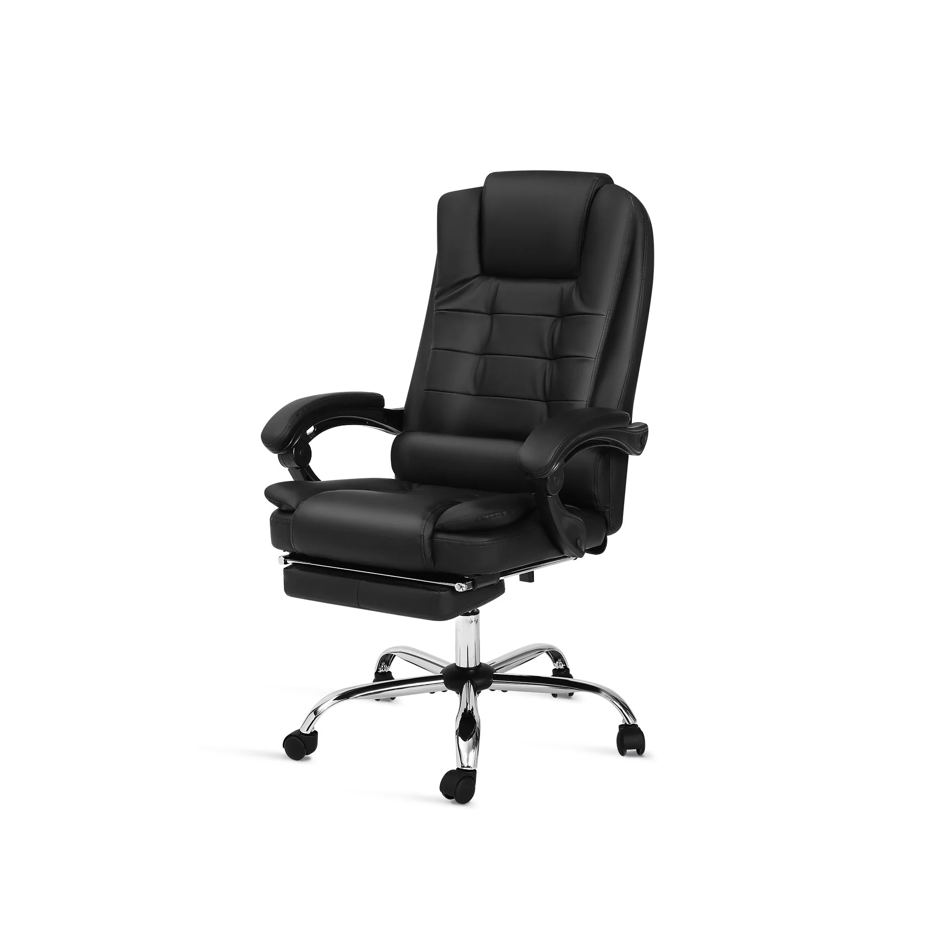 Dois Office Chair with Footrest - Black - Image 4