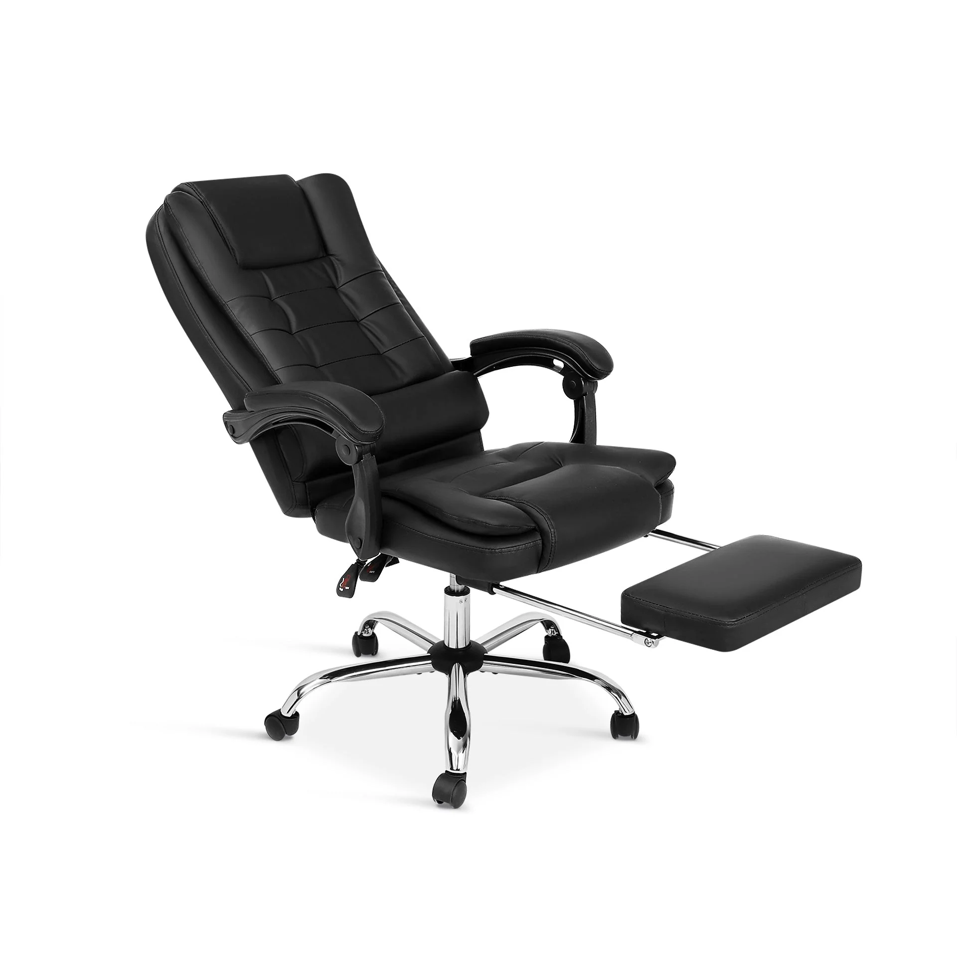 Dois Office Chair with Footrest - Black - Image 5