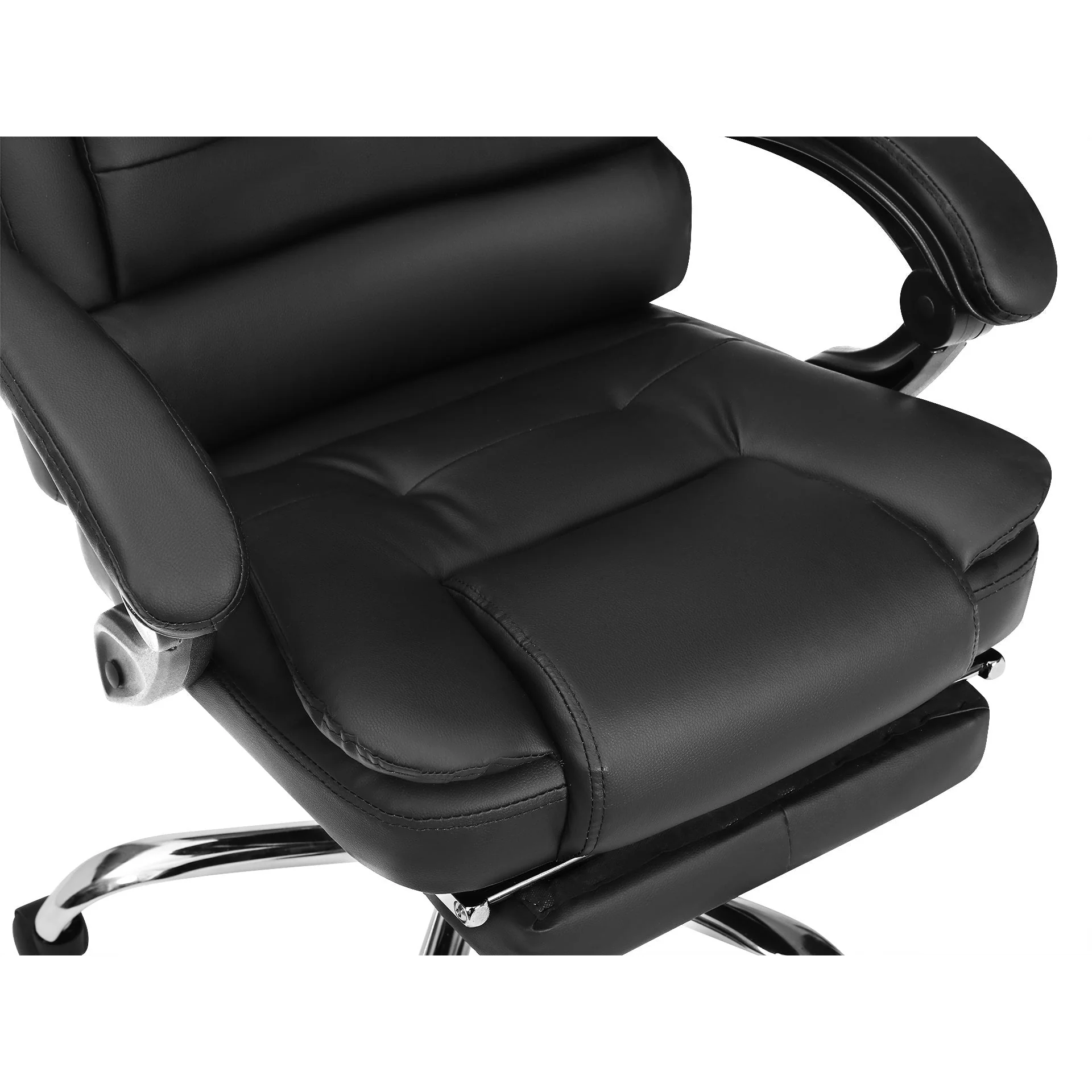 Dois Office Chair with Footrest - Black - Image 7