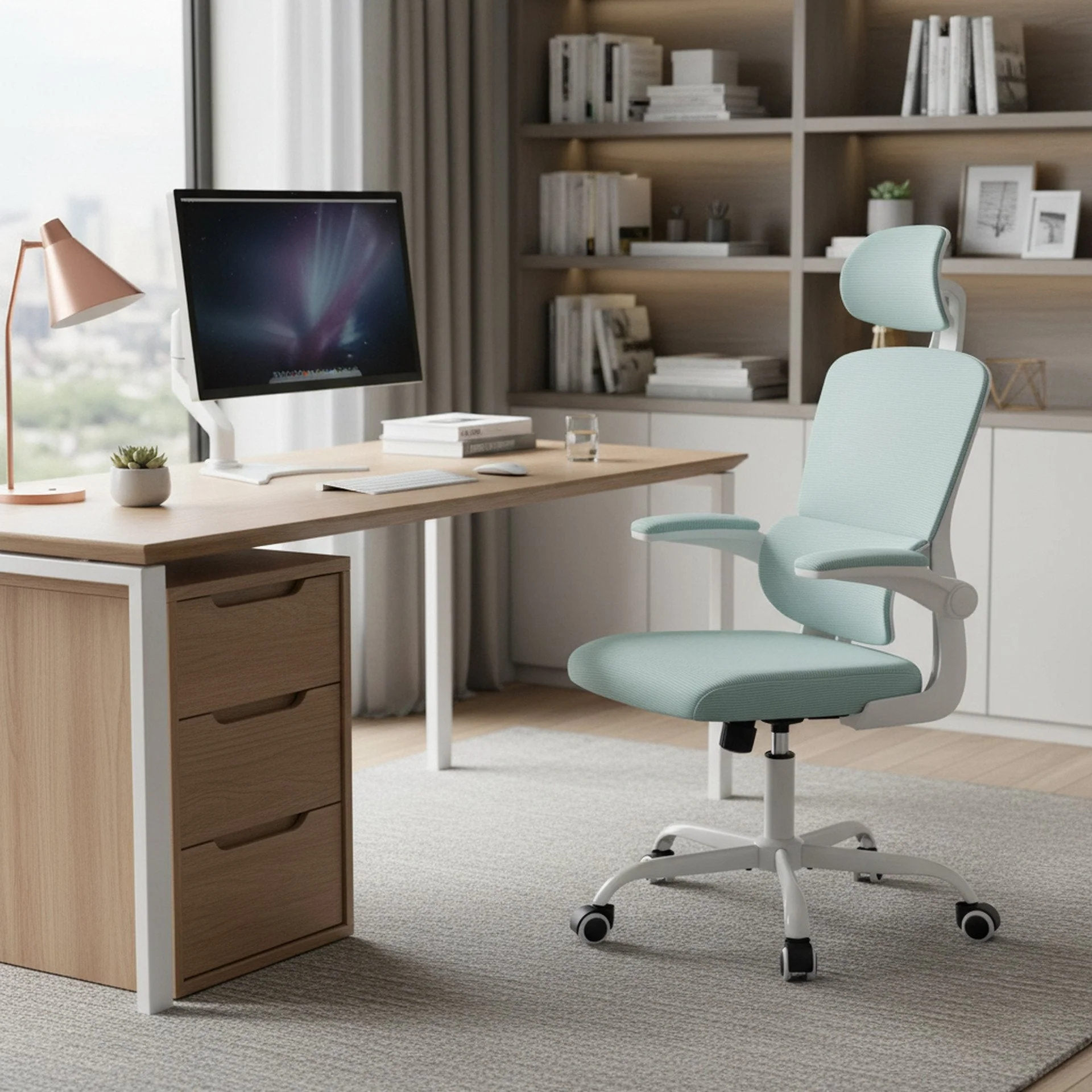 Edison Office Chair - Blue - Image 8
