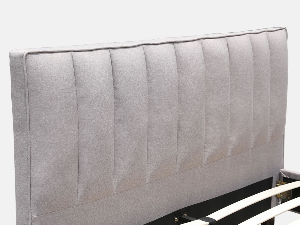 EIGER King Bed - LIGHT GREY - Image 5