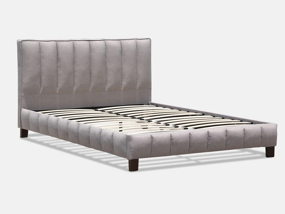 EIGER Queen Bed - LIGHT GREY - Image 2