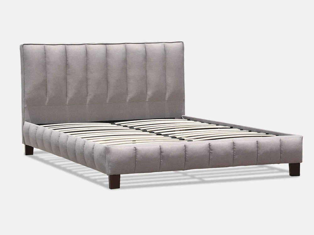 EIGER Queen Bed - LIGHT GREY - Image 3