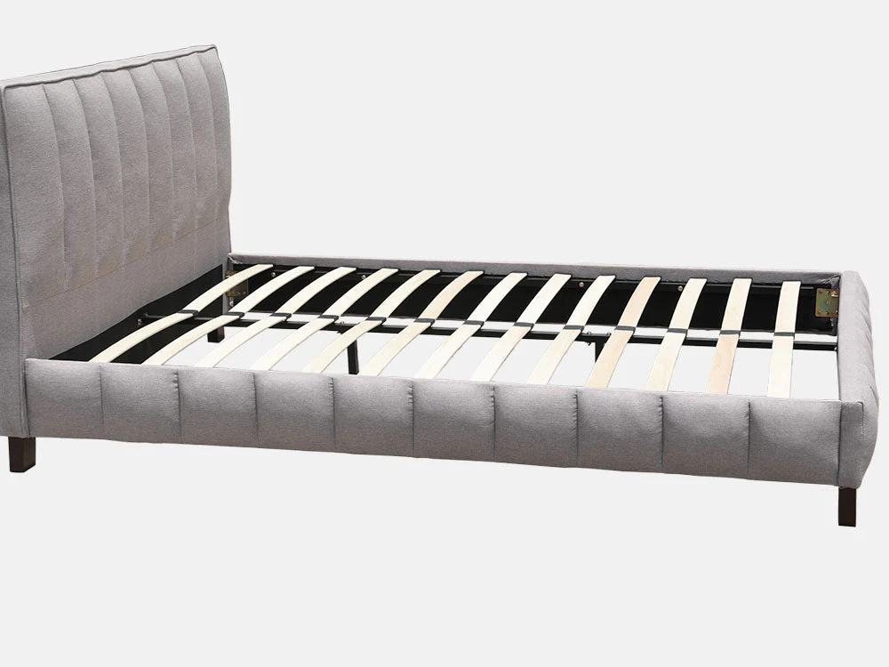 EIGER Queen Bed - LIGHT GREY - Image 4
