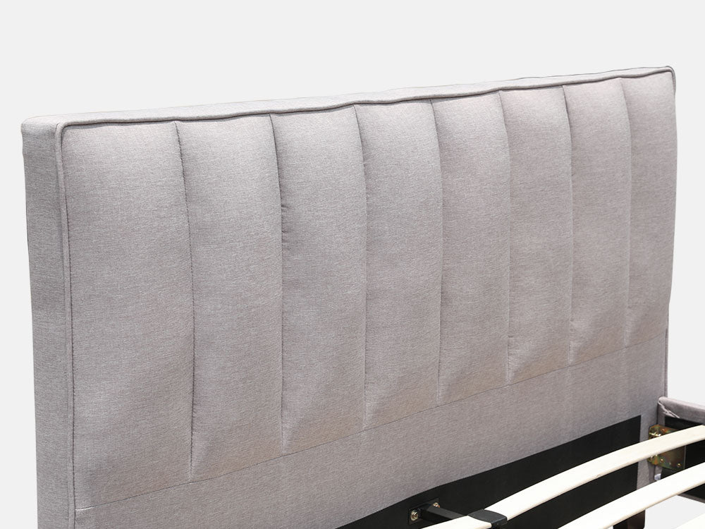 EIGER Queen Bed - LIGHT GREY - Image 5