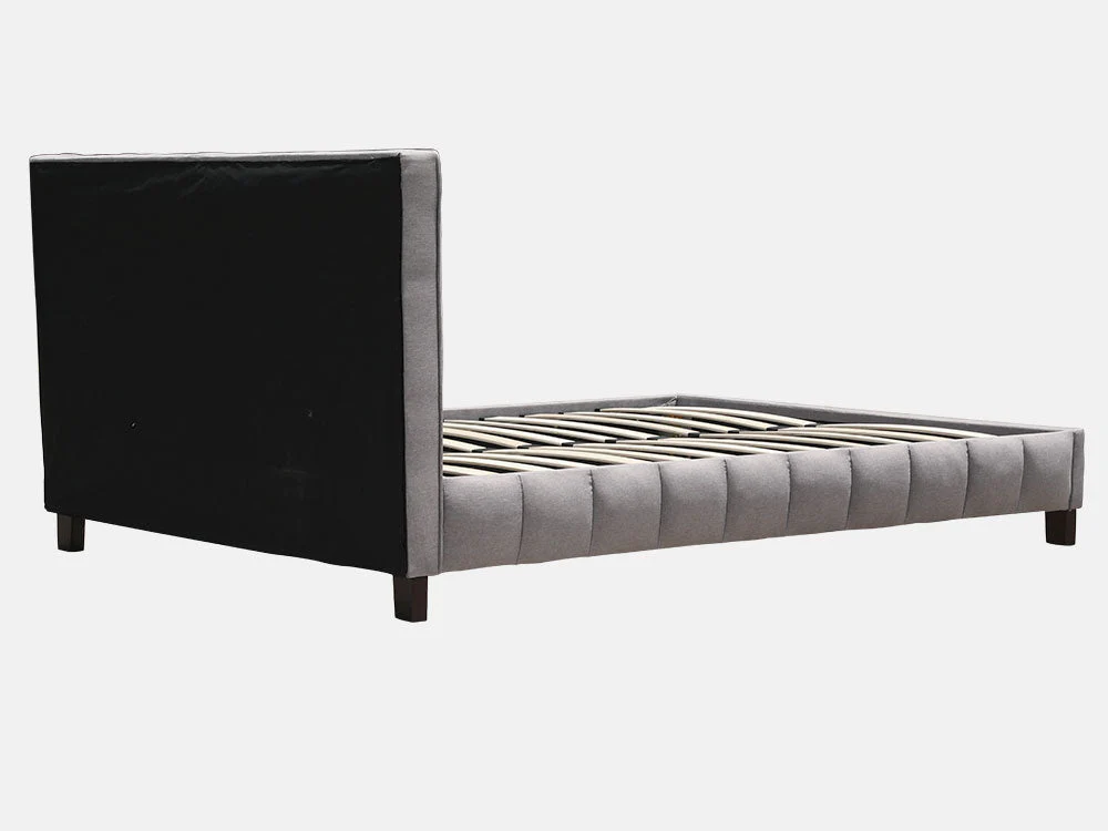 EIGER Queen Bed - LIGHT GREY - Image 6