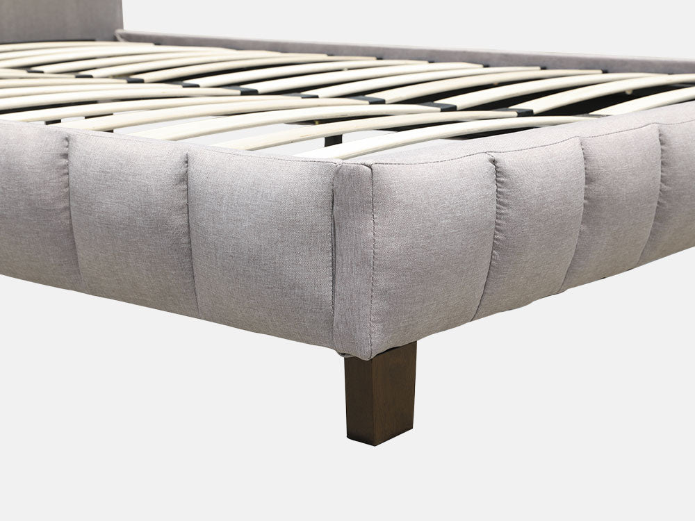 EIGER Queen Bed - LIGHT GREY - Image 7