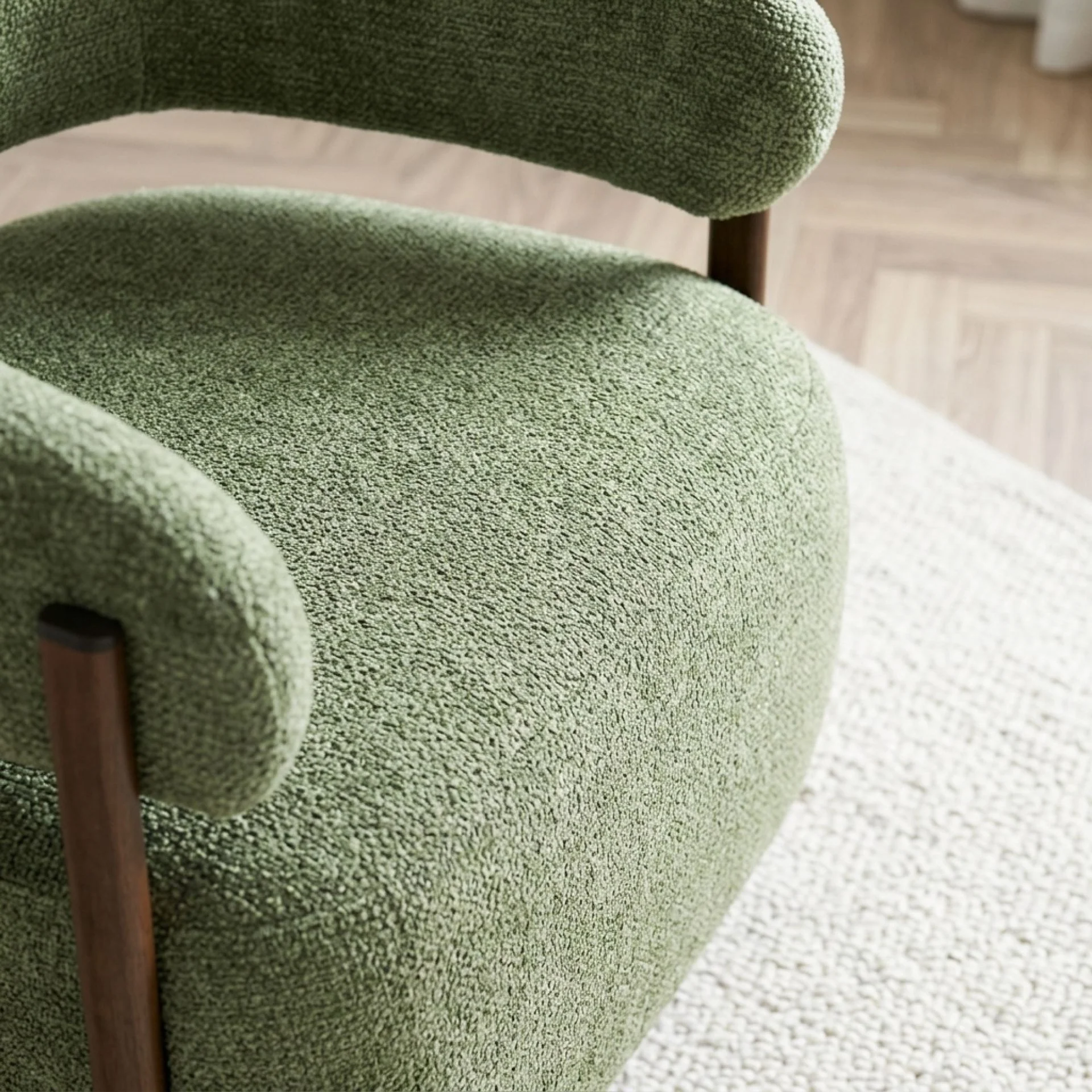 Elow Armchair - Olive Green - Image 6