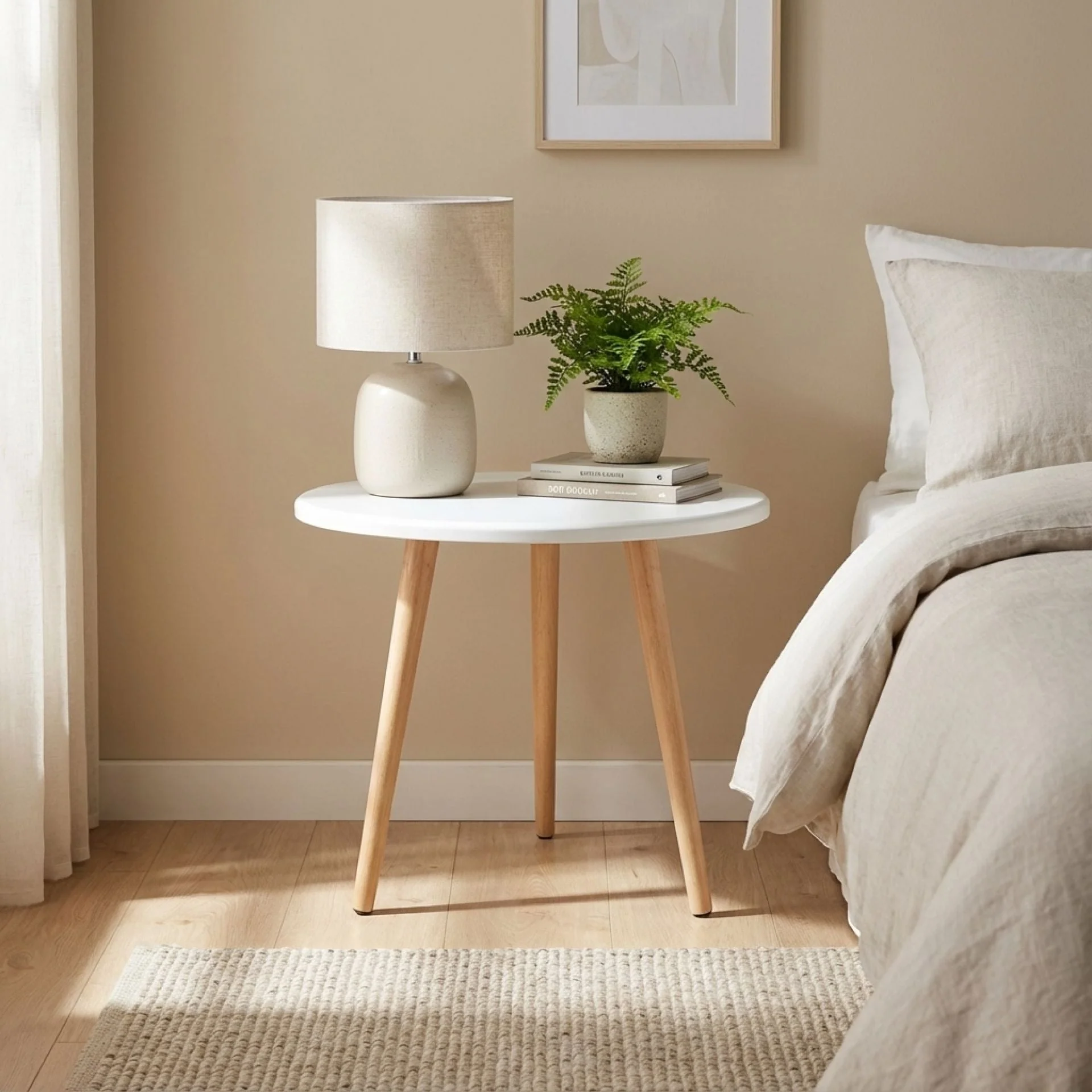 Elza Round Side Table Coffee Table 50cm - Image 3