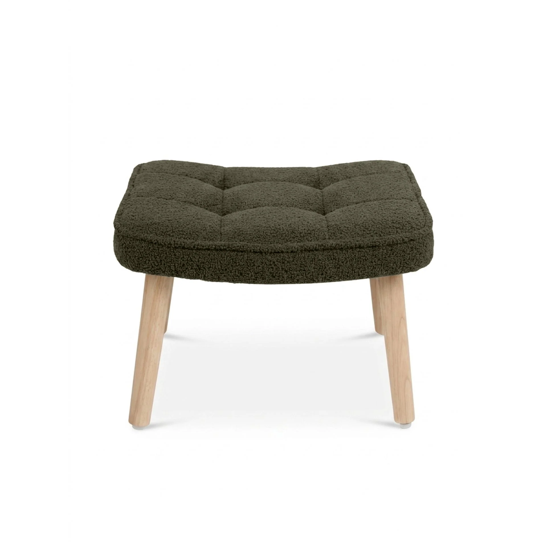 Emma Armchair with Ottoman - Dark Green - Image 12