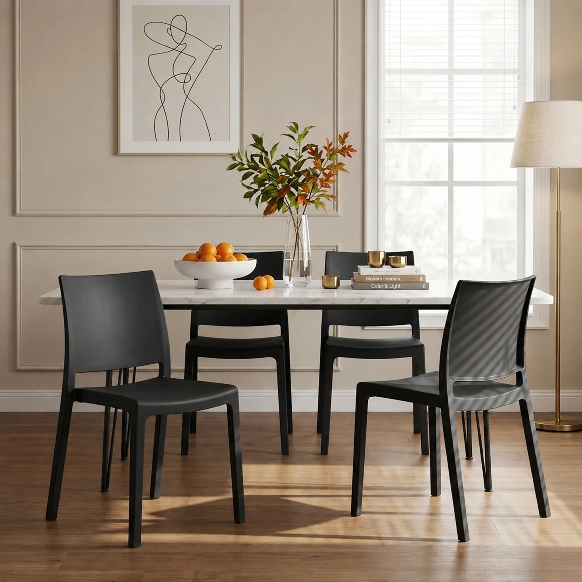 Ezekiel Dining Chair - Set of 4 - Black