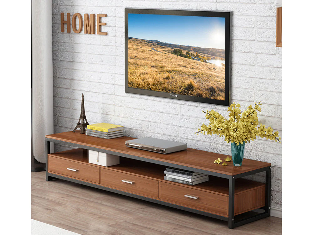 FANNETT 1.4M Entertainment Unit - WALNUT - Image 7