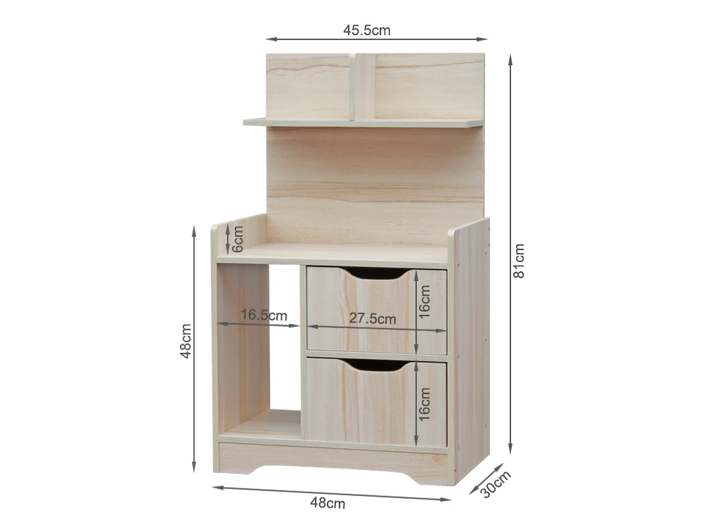 FINN Bedside Table Nightstand - MAPLE - Image 3