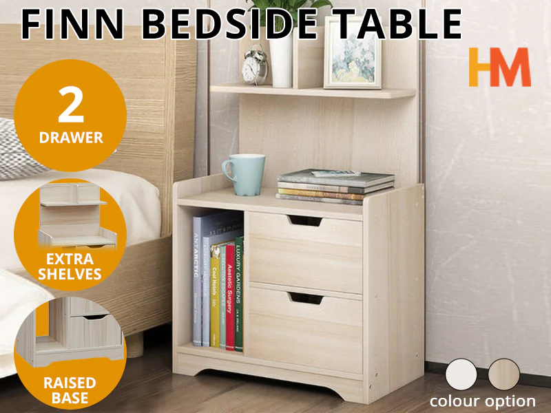 FINN Bedside Table Nightstand - MAPLE - Image 7