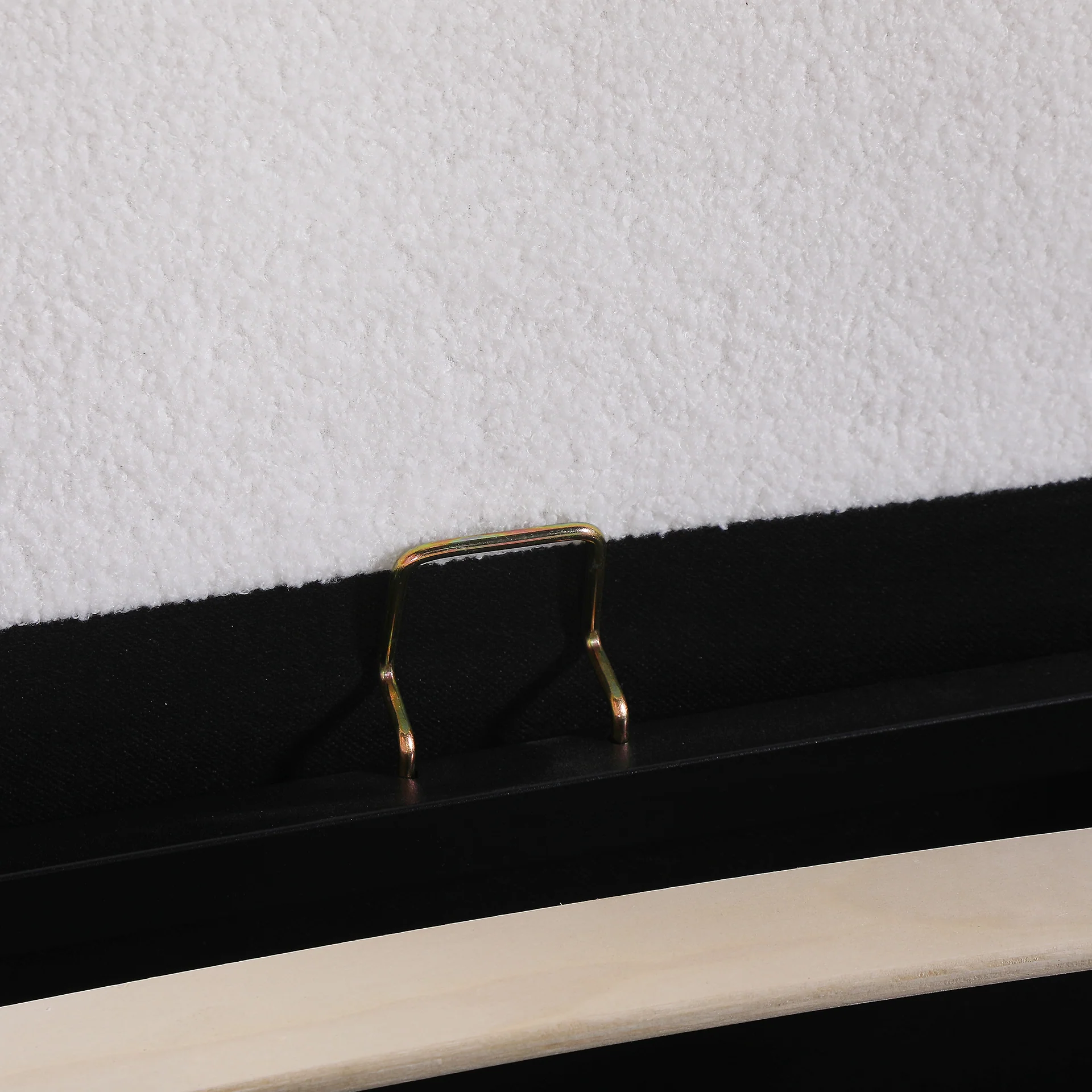 Floria Super King Gas Lift Bed Frame - White - Image 11