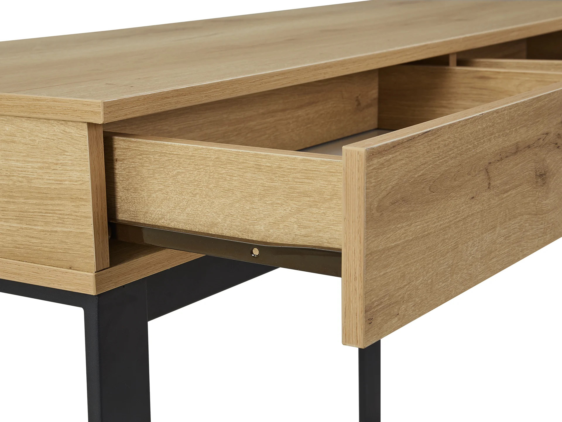 Frohna 120cm Computer Desk - Dark Oak - Image 6