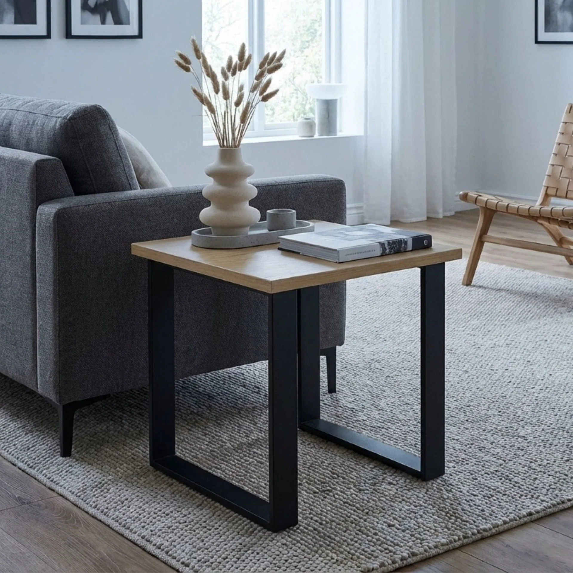 Frohna Square Coffee Table - Oak - Image 3