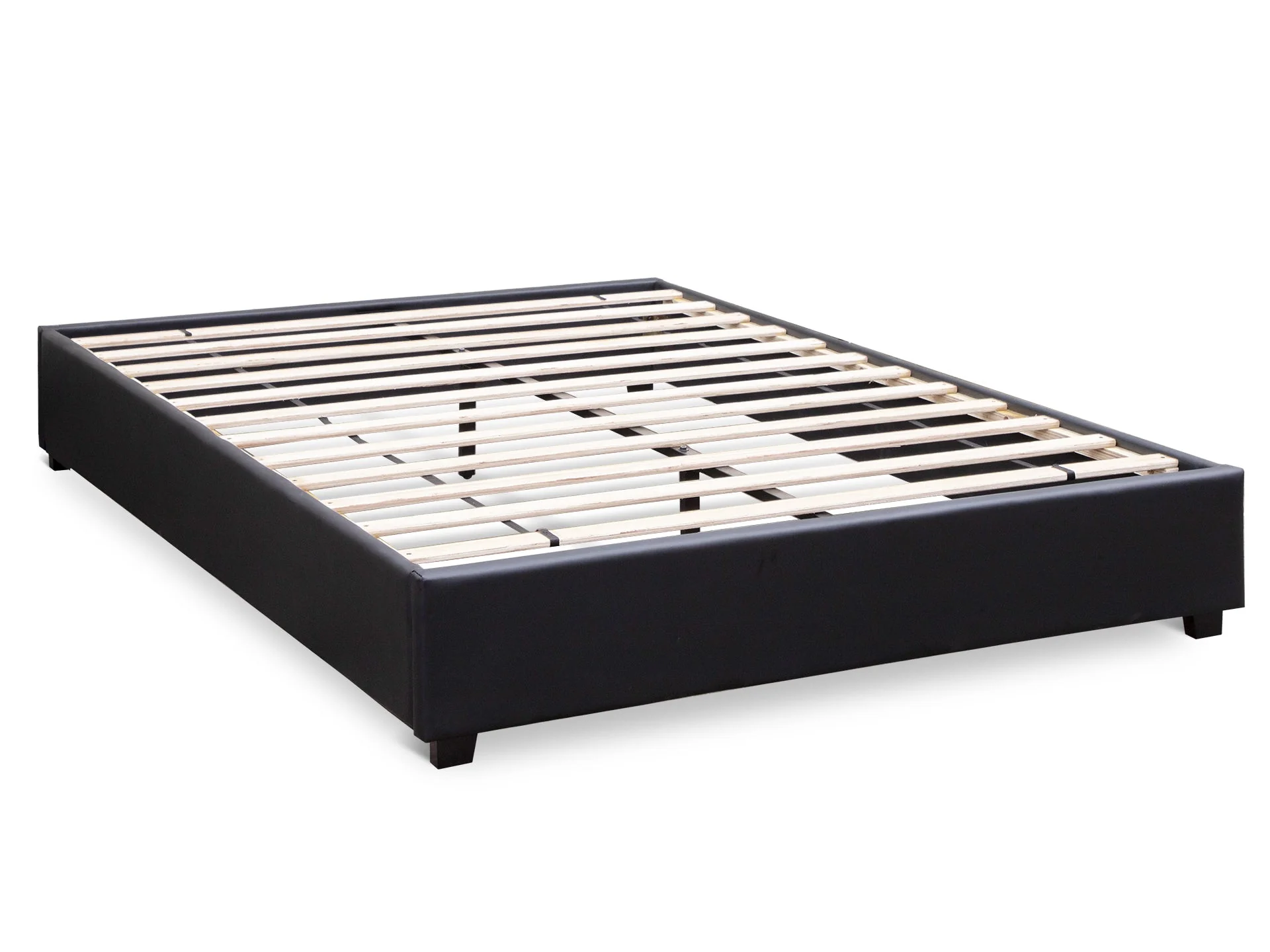 FUJI QUEEN Slat Bed - BLACK - Image 2