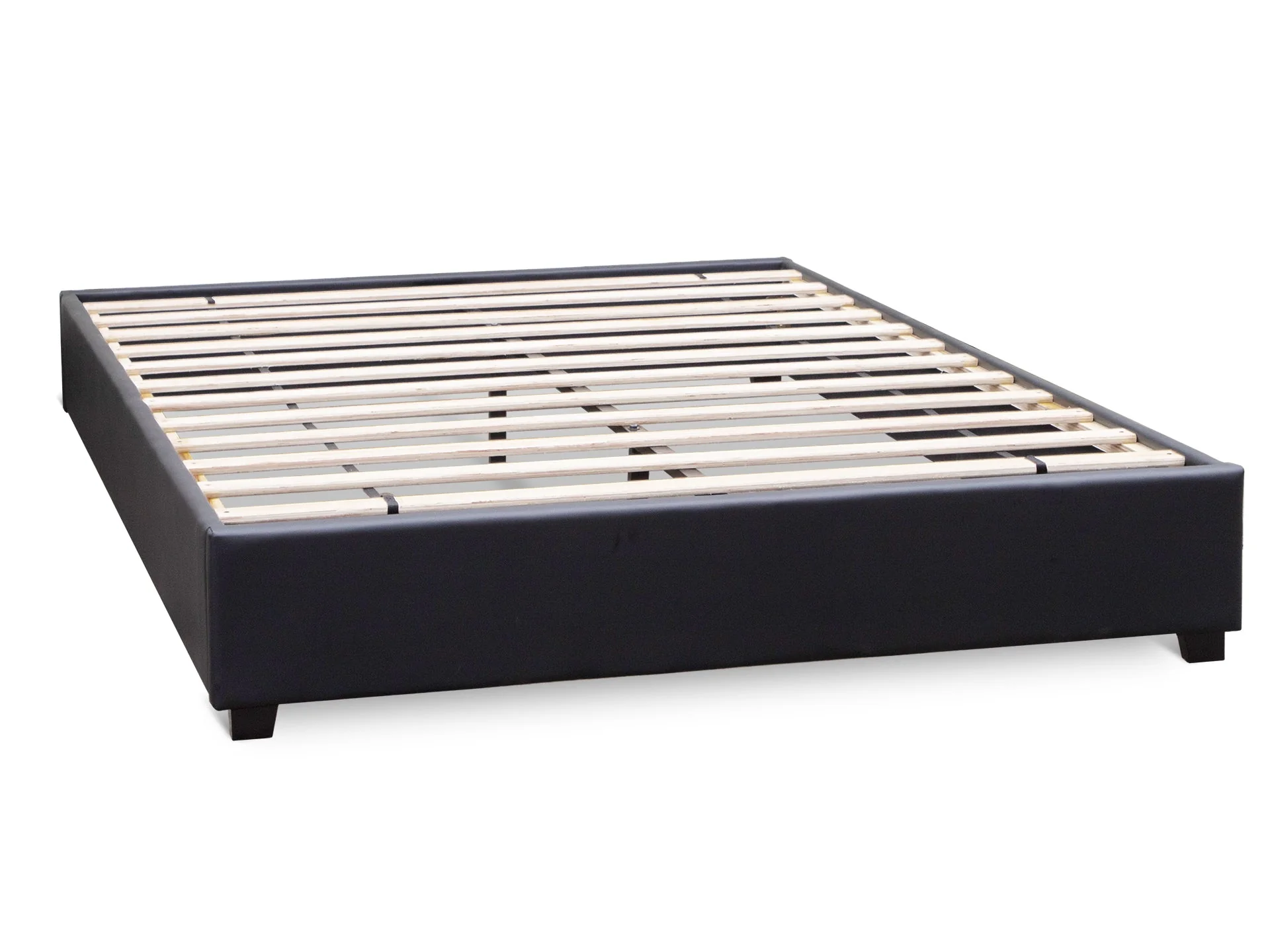 FUJI QUEEN Slat Bed - BLACK - Image 3