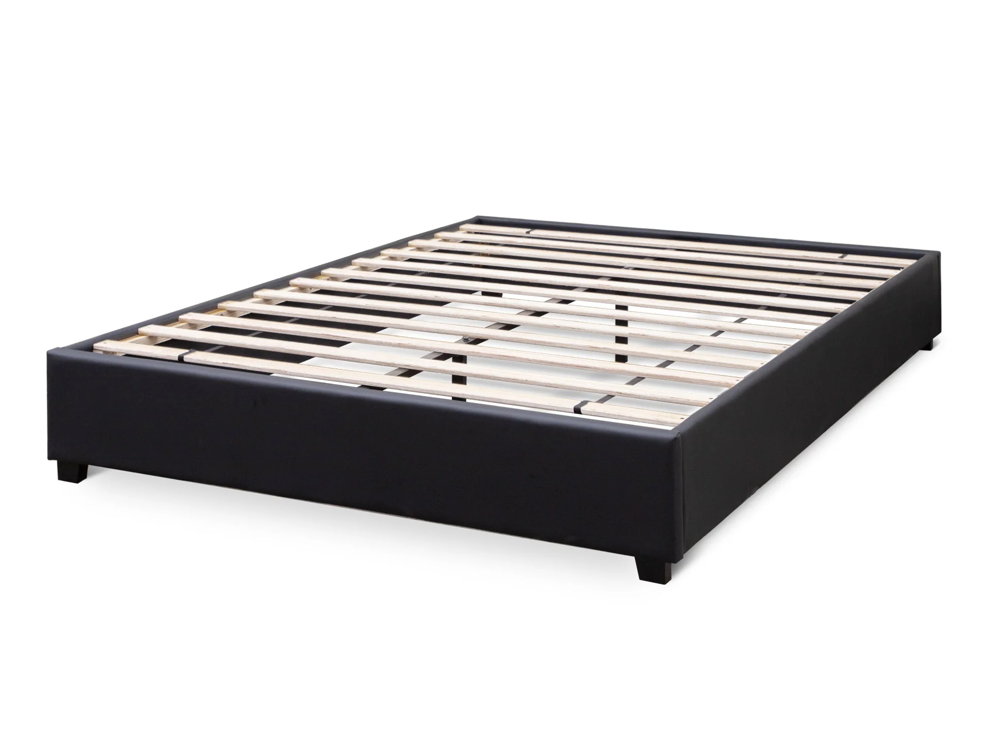 FUJI QUEEN Slat Bed - BLACK - Image 4