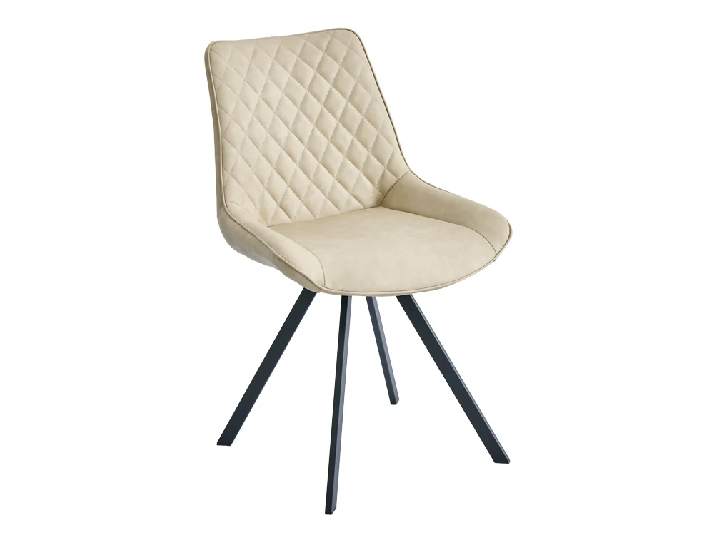 GABRIELLA 4PCS PU Leather Dining Chair - BEIGE - Image 6