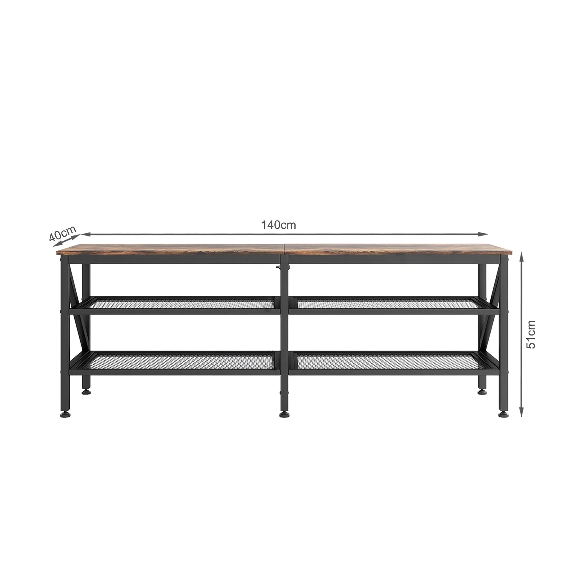 Gambia 1.4m Entertainment Unit - Rustic Brown - Image 10